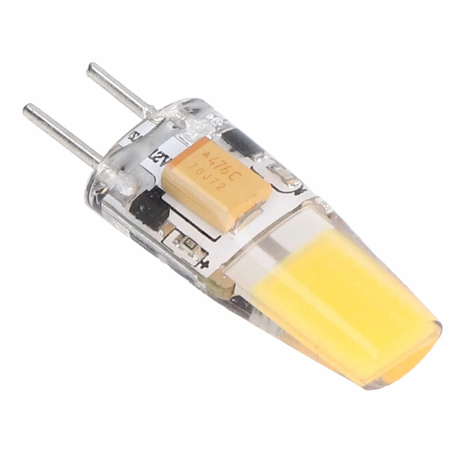 6pcs GY6.35 COB BUBB BUBE Économie d'énergie 5W AC DC12V Silicone Lampe de plafond pour lustres