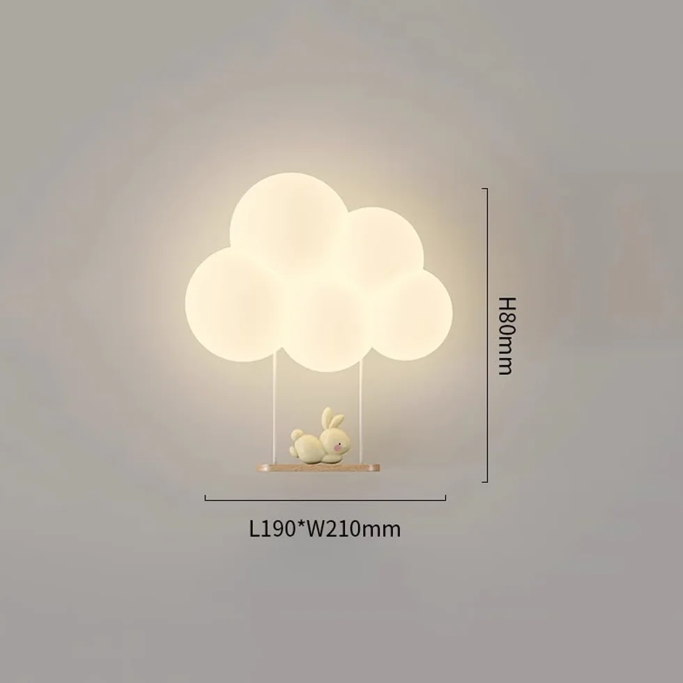 Appliques murales LED nuage pour chambre enfant fille réglable