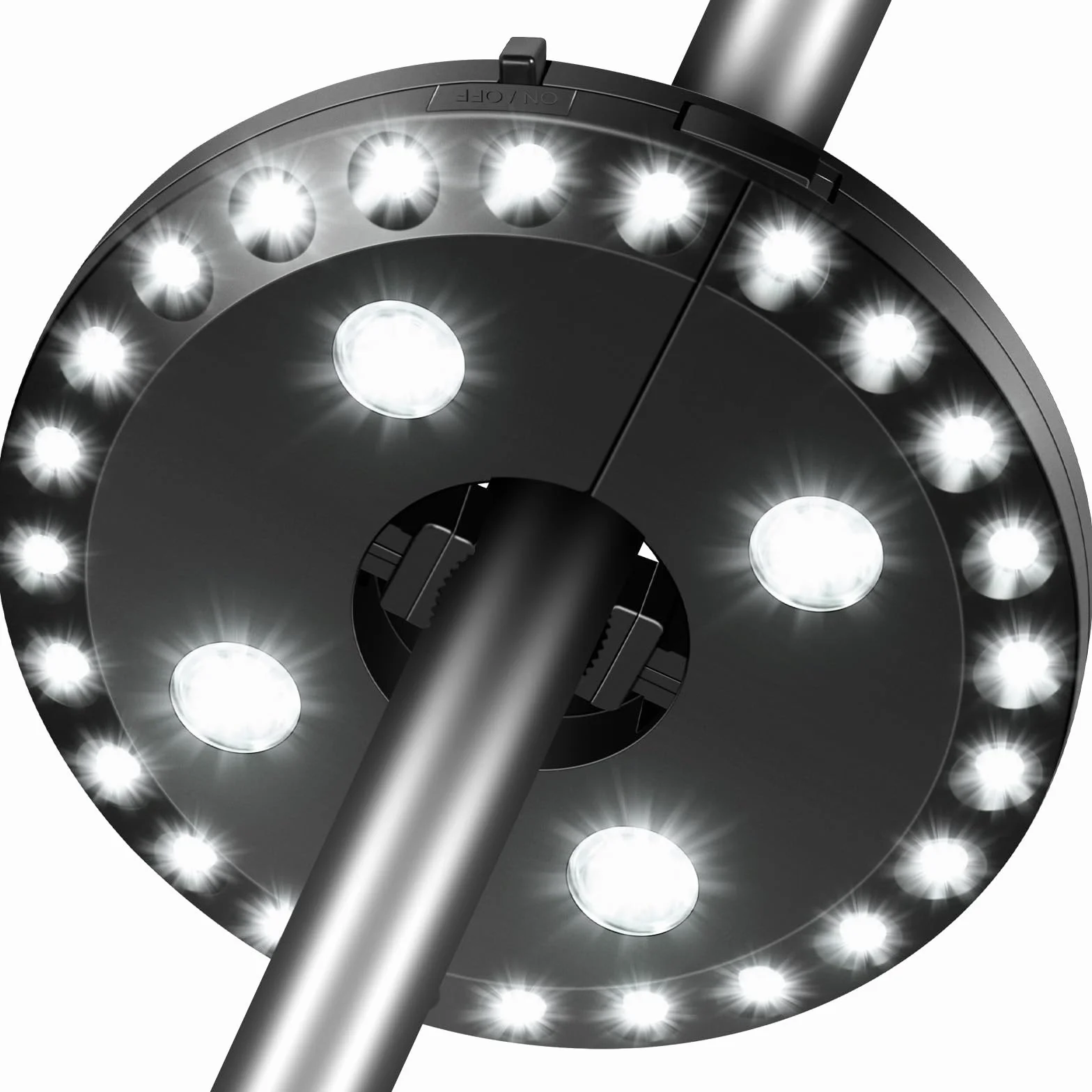 HELESIN Éclairage pour Parasol avec 28 LED, 3 Modes, Alimentation par Batterie