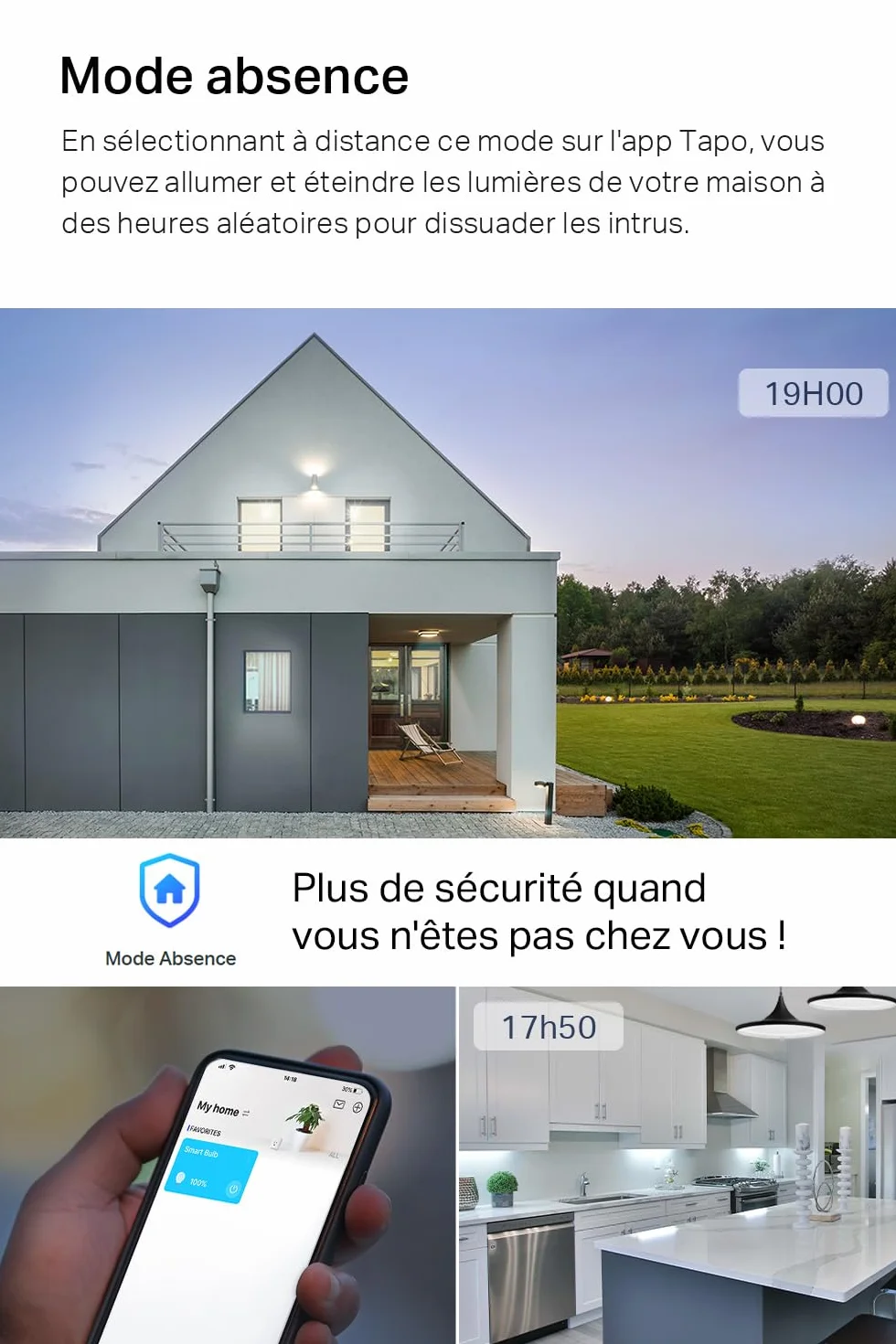 Tapo Ampoule Connectée WiFi LED E27 Blanc 4000K Dimmable 8W 806Lm Compatible Alexa Google Home L520E