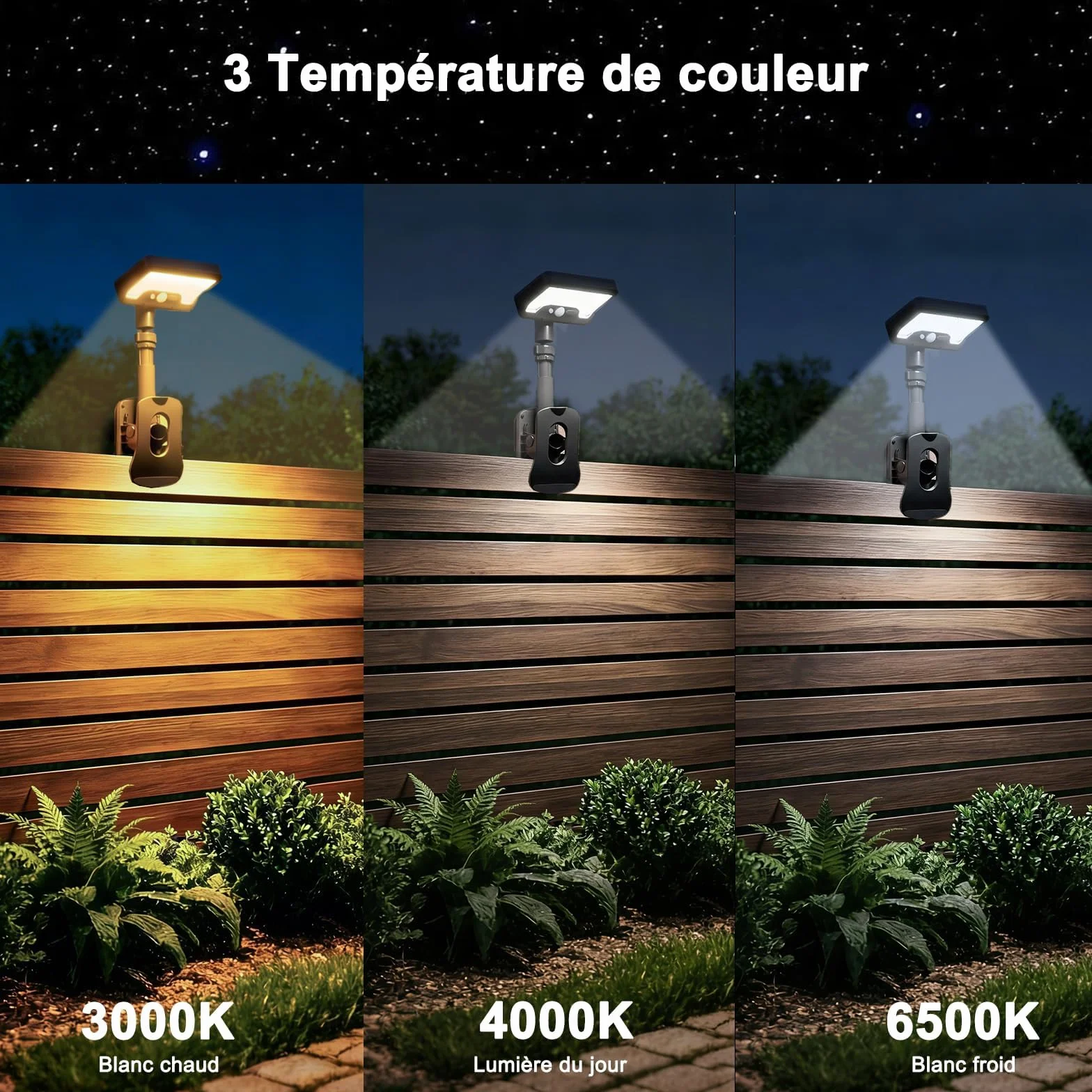Lampes Solaires D'Extérieur avec Télécommande et Détecteur de Mouvement, Lot de 2