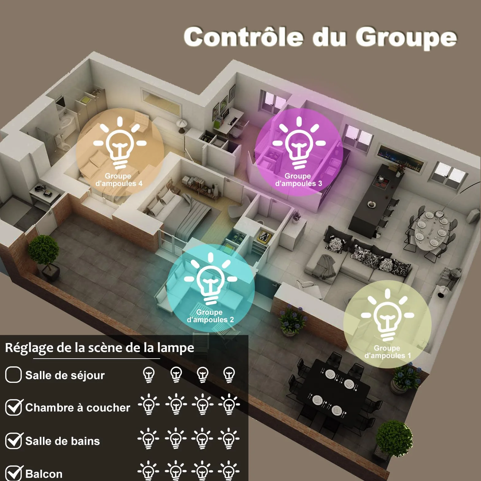 ANTELA Ampoule Connectée Wifi E27 LED Multicouleurs RGB CCT 2700K-6500K Compatible Alexa Google Home 4 PCS