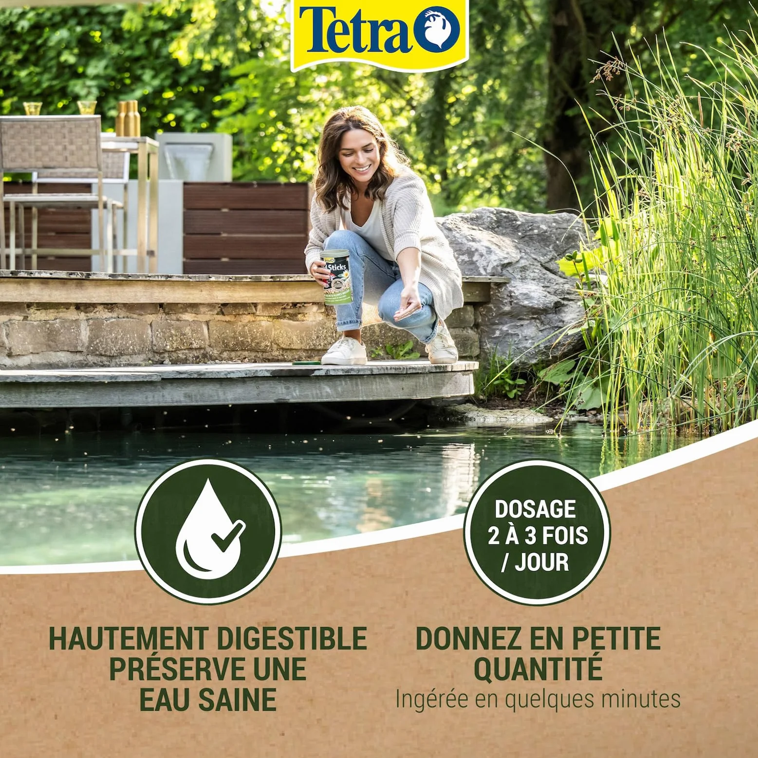 Tetra Pond Sticks Alimentation Poissons Bassin 10L