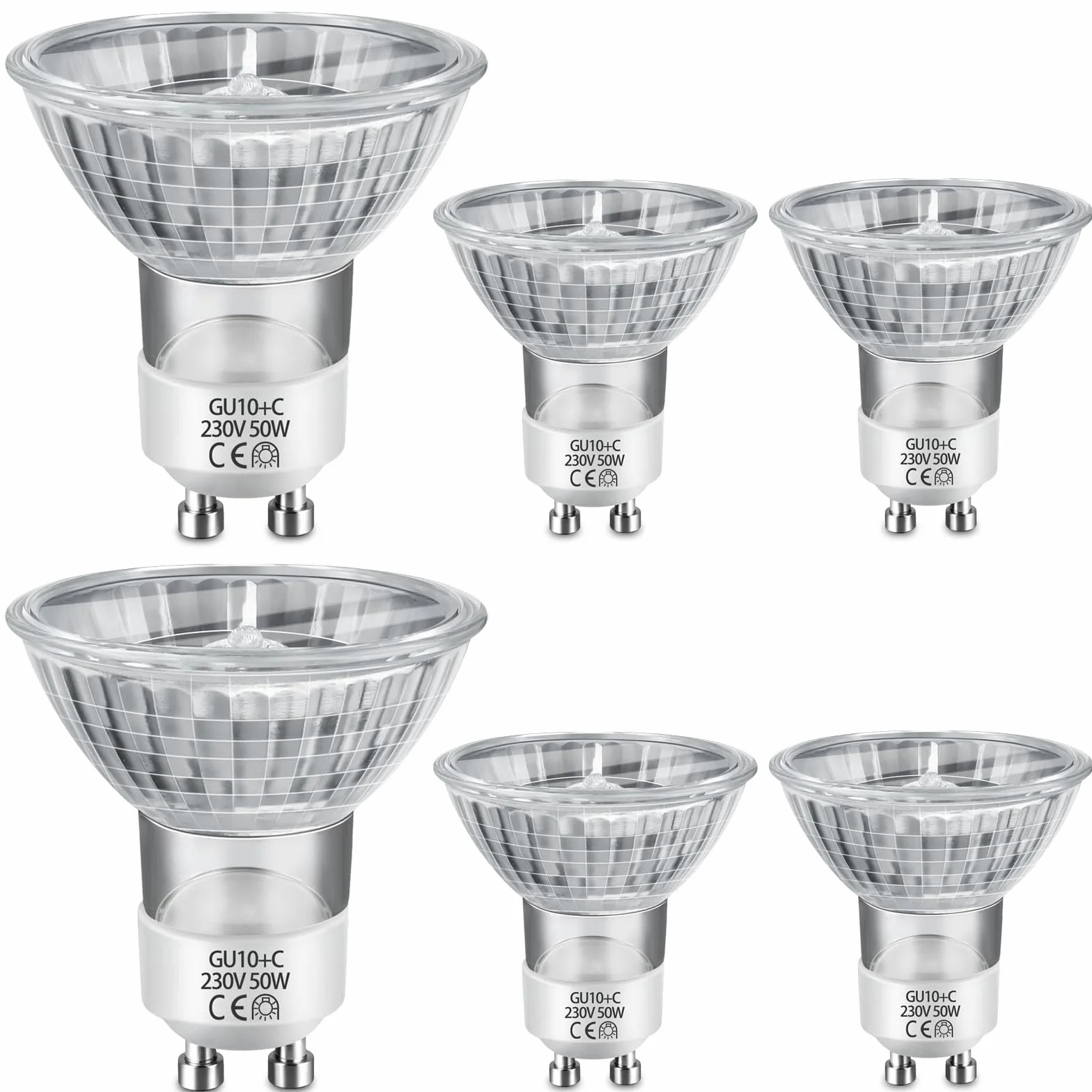 Ampoule GU10 MR16 230V 2700K 38° Lot de 6
