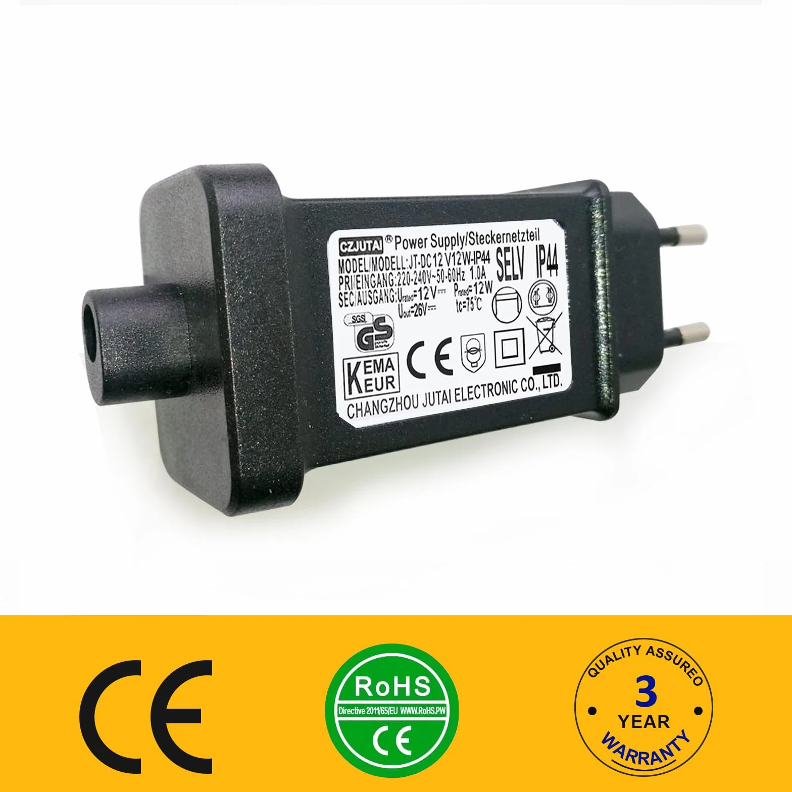 CZJUTAI Transformateur LED 12V 12W IP44 Alimentation éclairage Noël