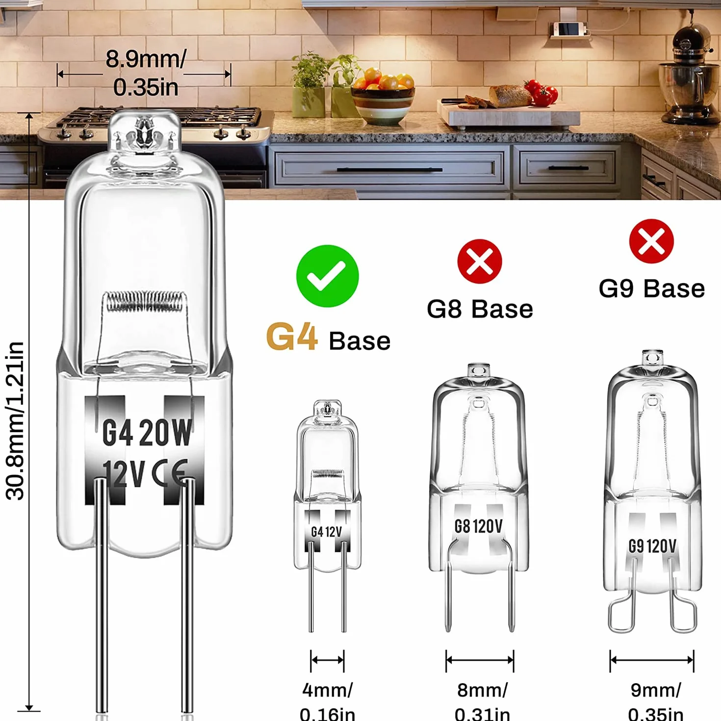 Ampoule Halogène G4 12V 20W 2800K Lumière Blanche Chaude Dimmable 10 Pièces