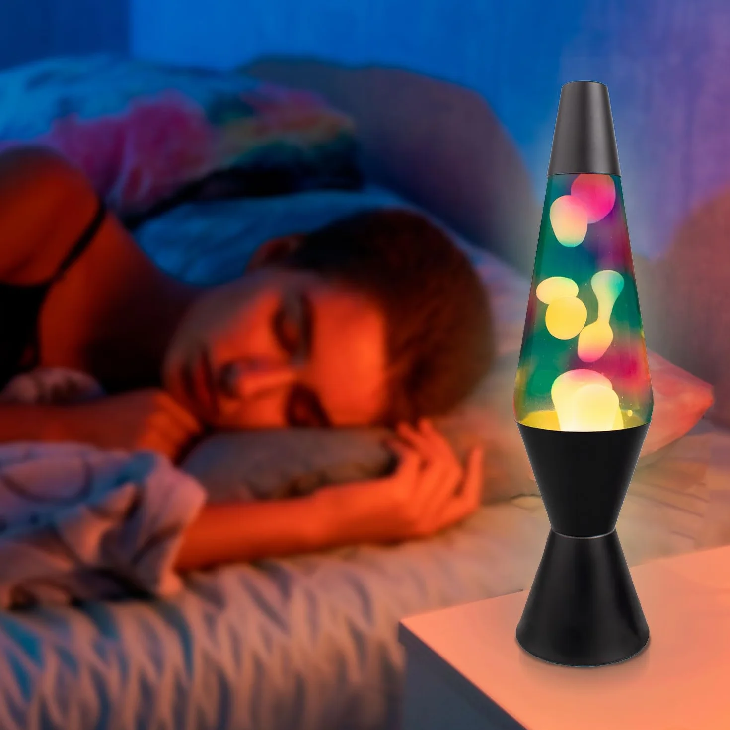 Lampe Lave Enfant Noire 40 Cm Lava Lamp Magma
