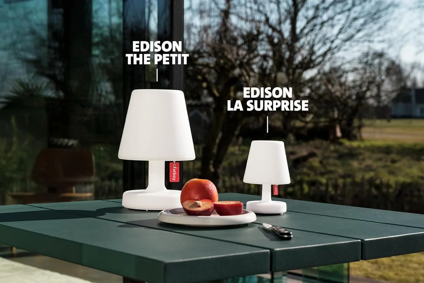 Fatboy Edison the Petit Lampe de table rechargeable USB Blanc 10" x 6,2" Intérieur Extérieur