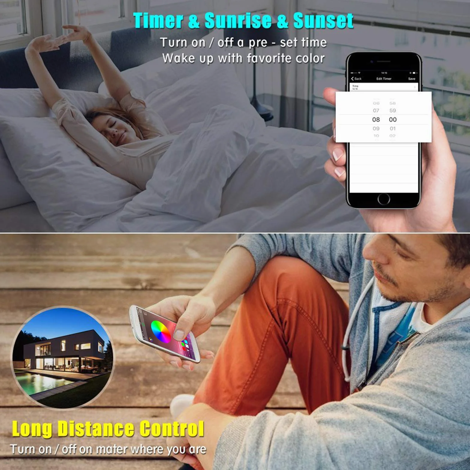 Récepteur Bluetooth ALED LIGHT Télécommande IR 40 Touches Contrôleur Bluetooth Ruban LED RGB Contrôlé par APP Smartphone