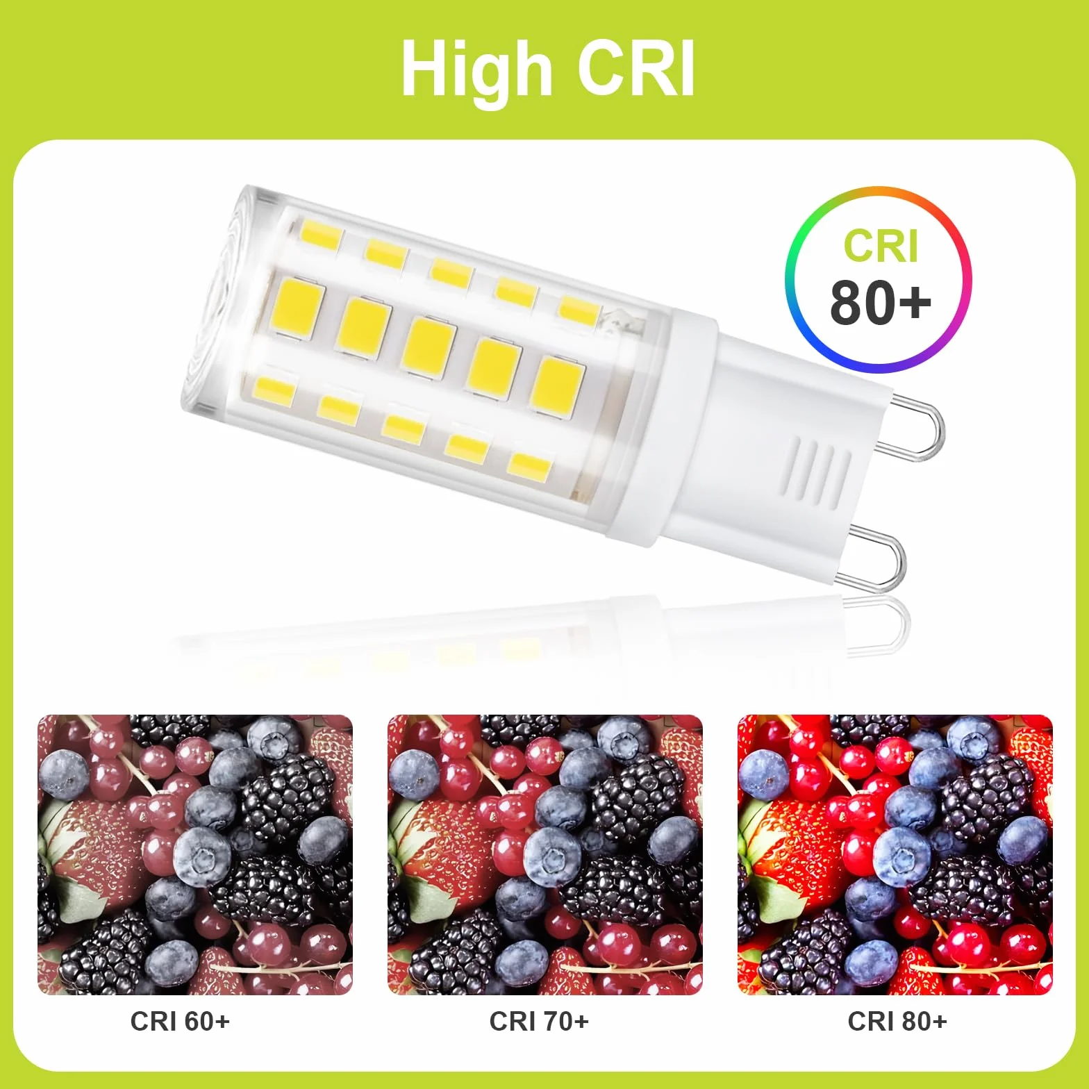 Ampoule LED G9 3.2W 520LM Blanc Neutre 4000K 220-240V Lot de 10