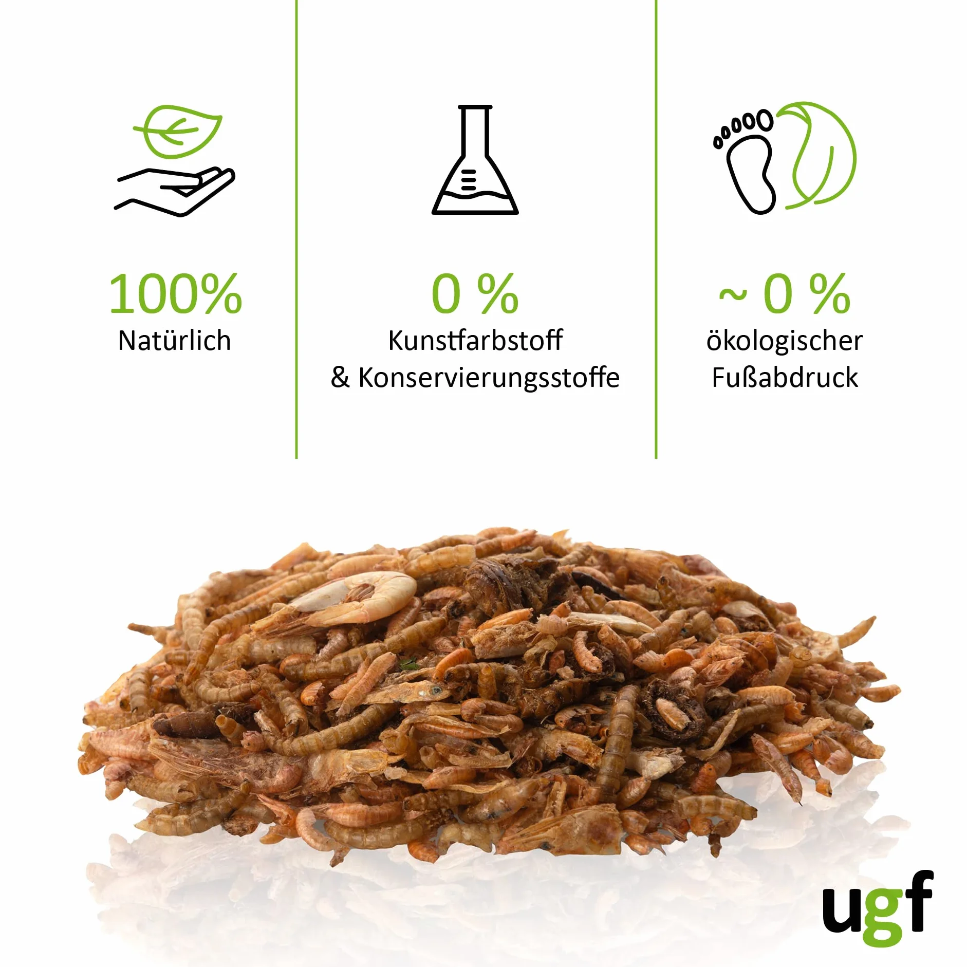 UGF Mélange Alimentaire Universel pour Tortues 90 g Pot 500 ML