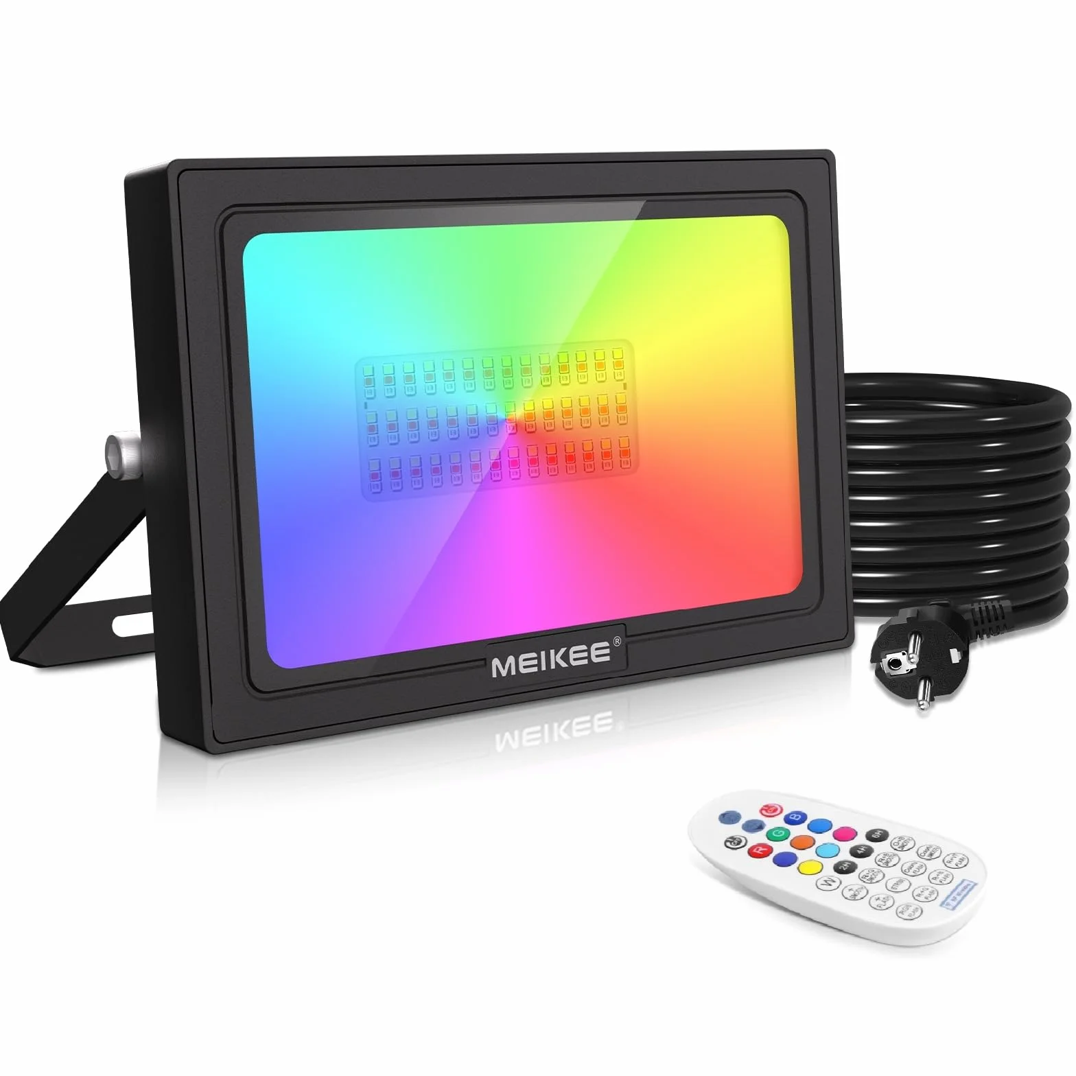 Projecteur LED RGB Exterieur 60W IP66 MEIKEE 10 Couleurs 12 Modes avec Télécommande