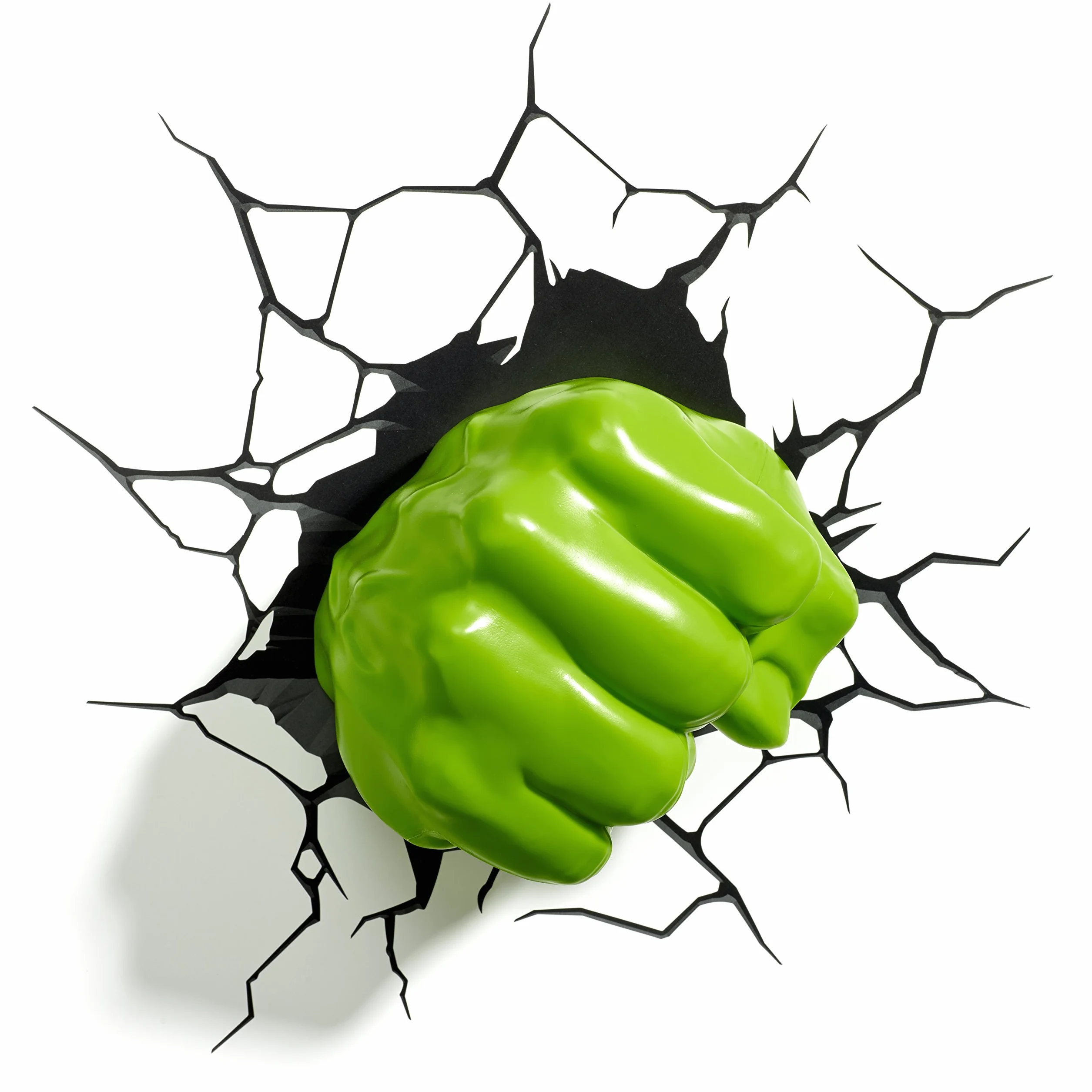 Marvel Hulk Fist 3D Wall Light, Plastique, Green