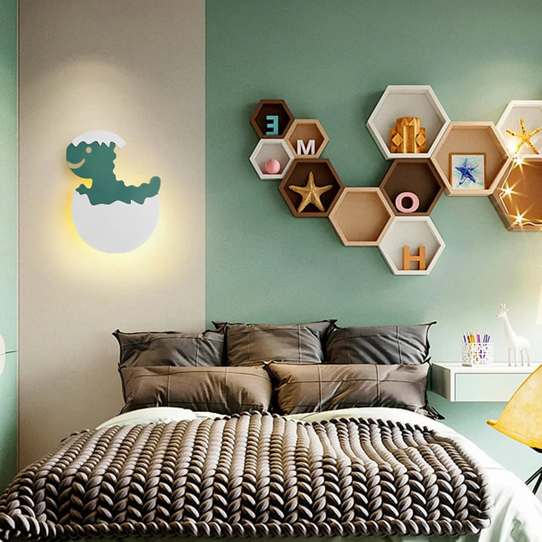 Dessin animé applique murale LED chambre enfants créative éclairage mural garçons filles