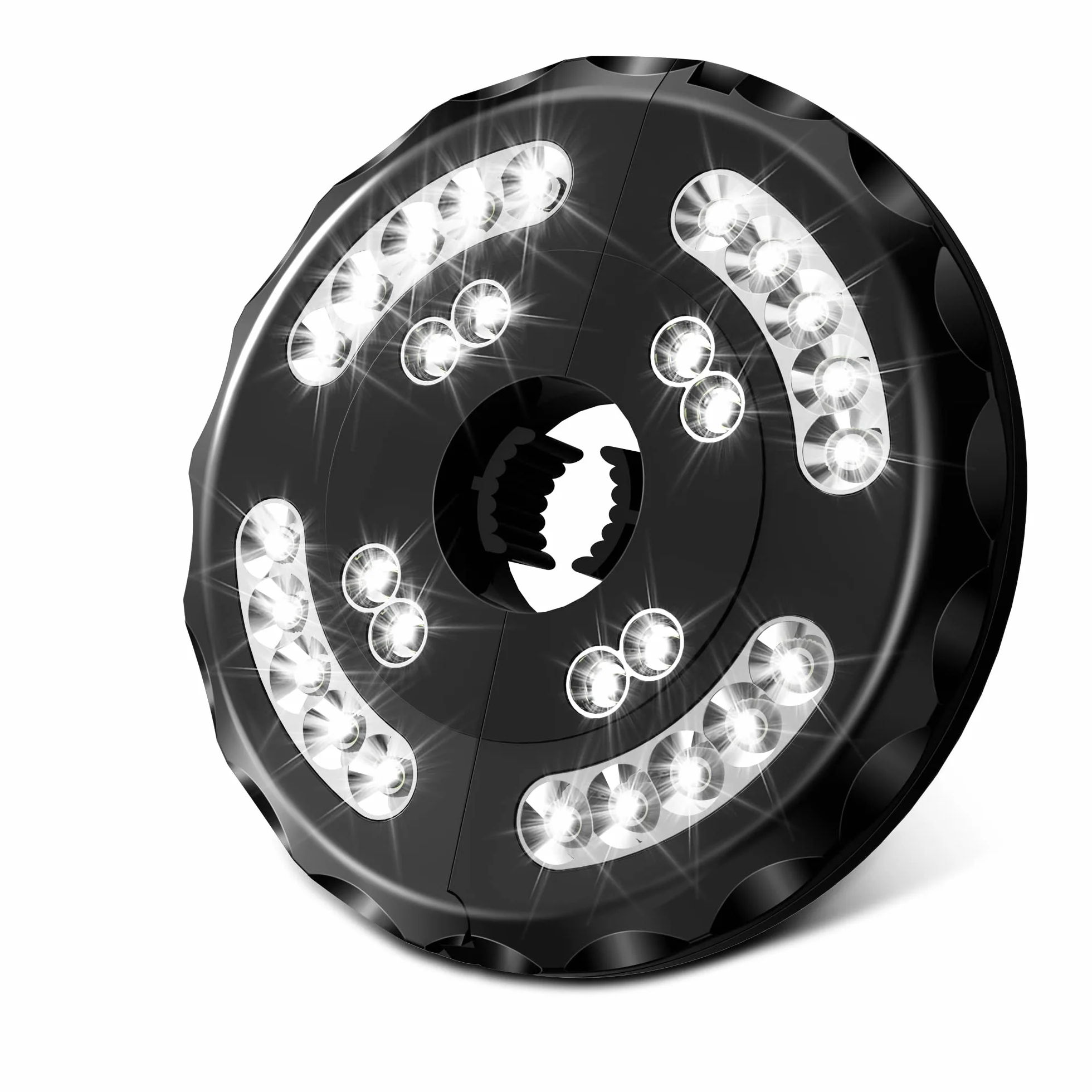 Lampes LED Rechargeable pour Parasol, 2 Modes d'Éclairage, Luminaire sans Fil pour Jardin Terrasse Extérieur