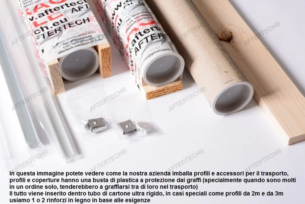 Profil Aluminium Encastré Bande LED 3m 25x15mm Couvercle Blanc