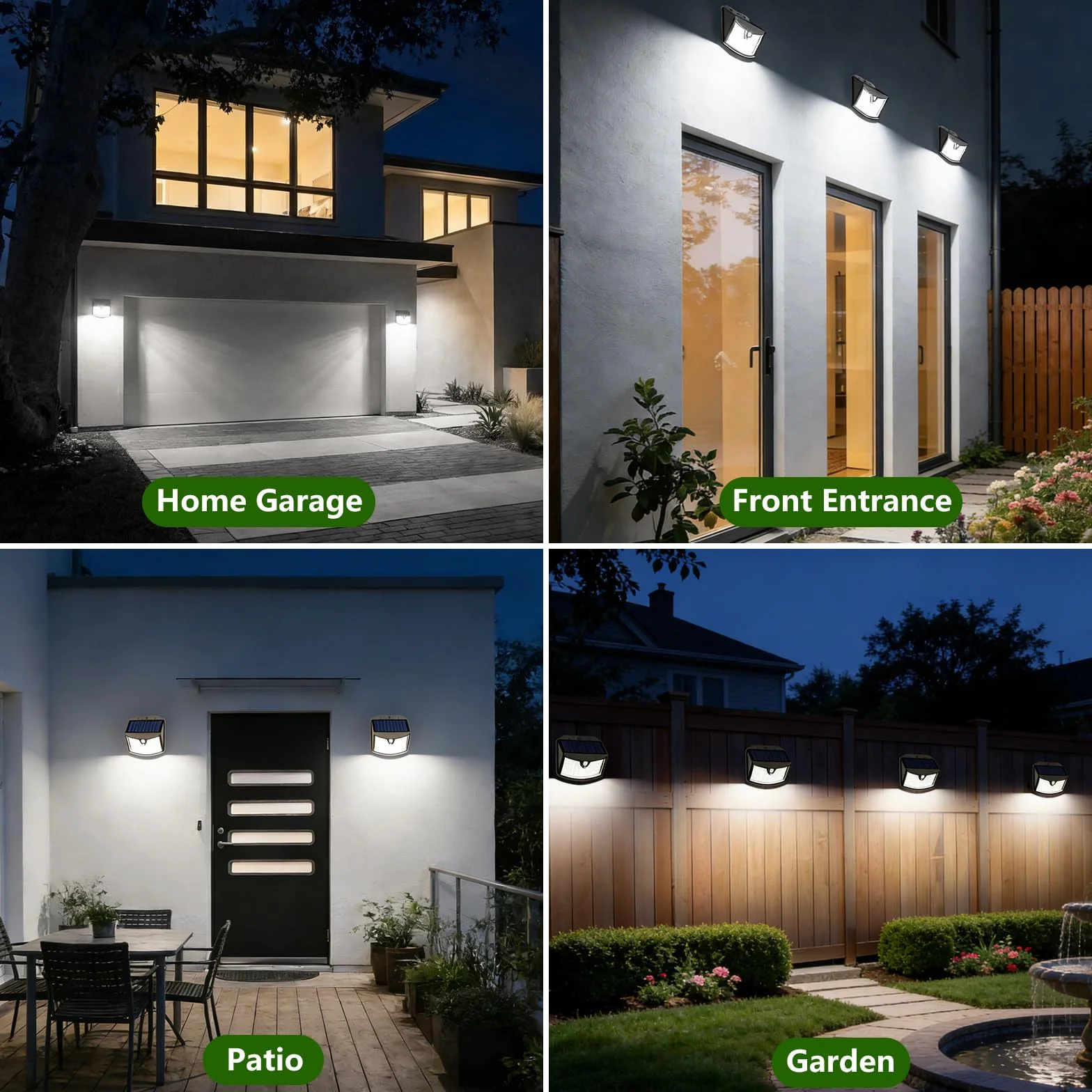 Lampe Solaire Exterieur Lot de 6, IP65 Étanche 3 Modes, Éclairage Extérieur pour Jardin Garage Patio