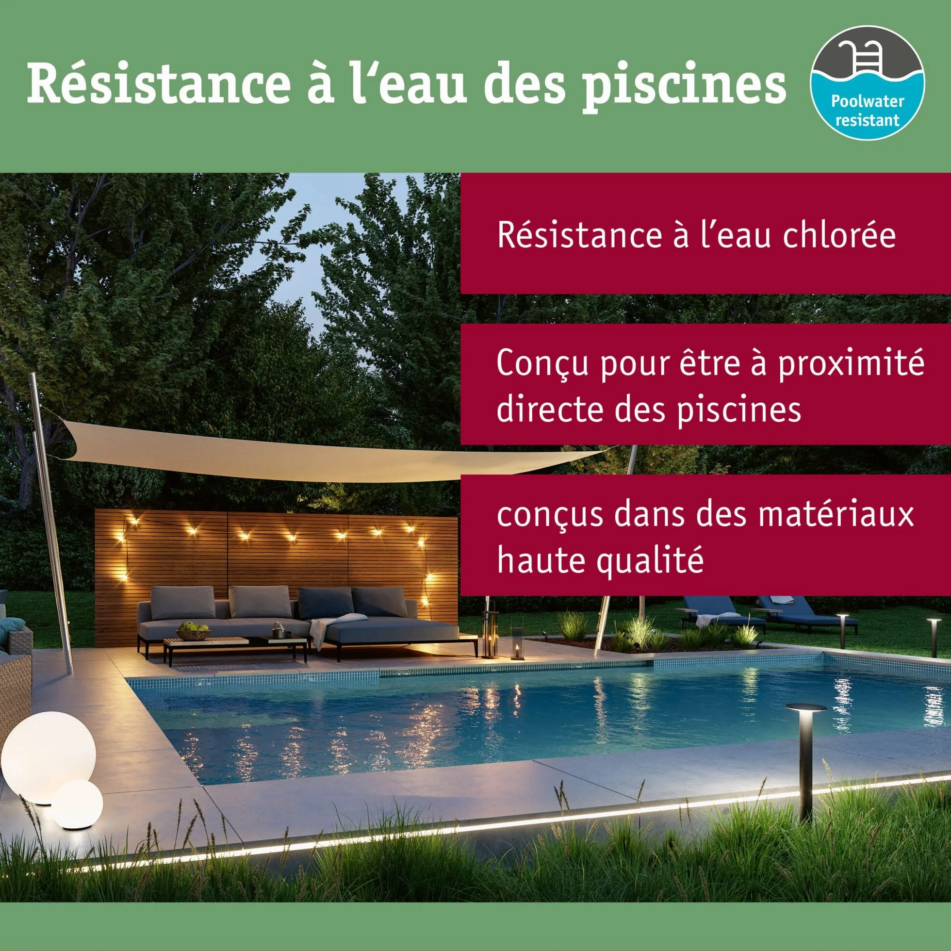 Paulmann Plug & Shine Lampe d'extérieur LED Projecteur de jardin IP65 Blanc chaud 15,5 W Noir Aluminium 3000 K