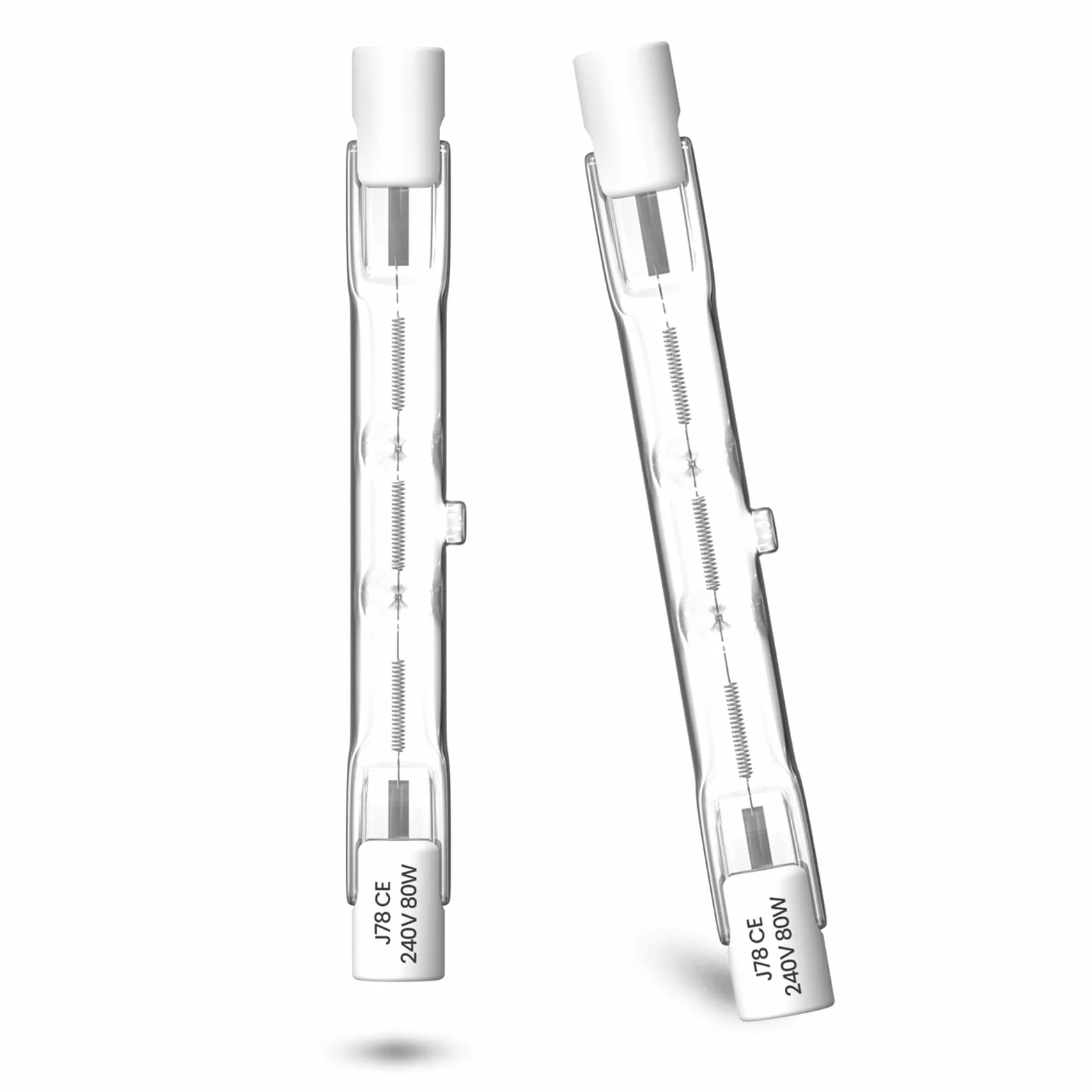 Żarówka Halogenowa R7S 78mm 80W 2800K Dimmable, J78 Double Base, Zestaw 2 szt.