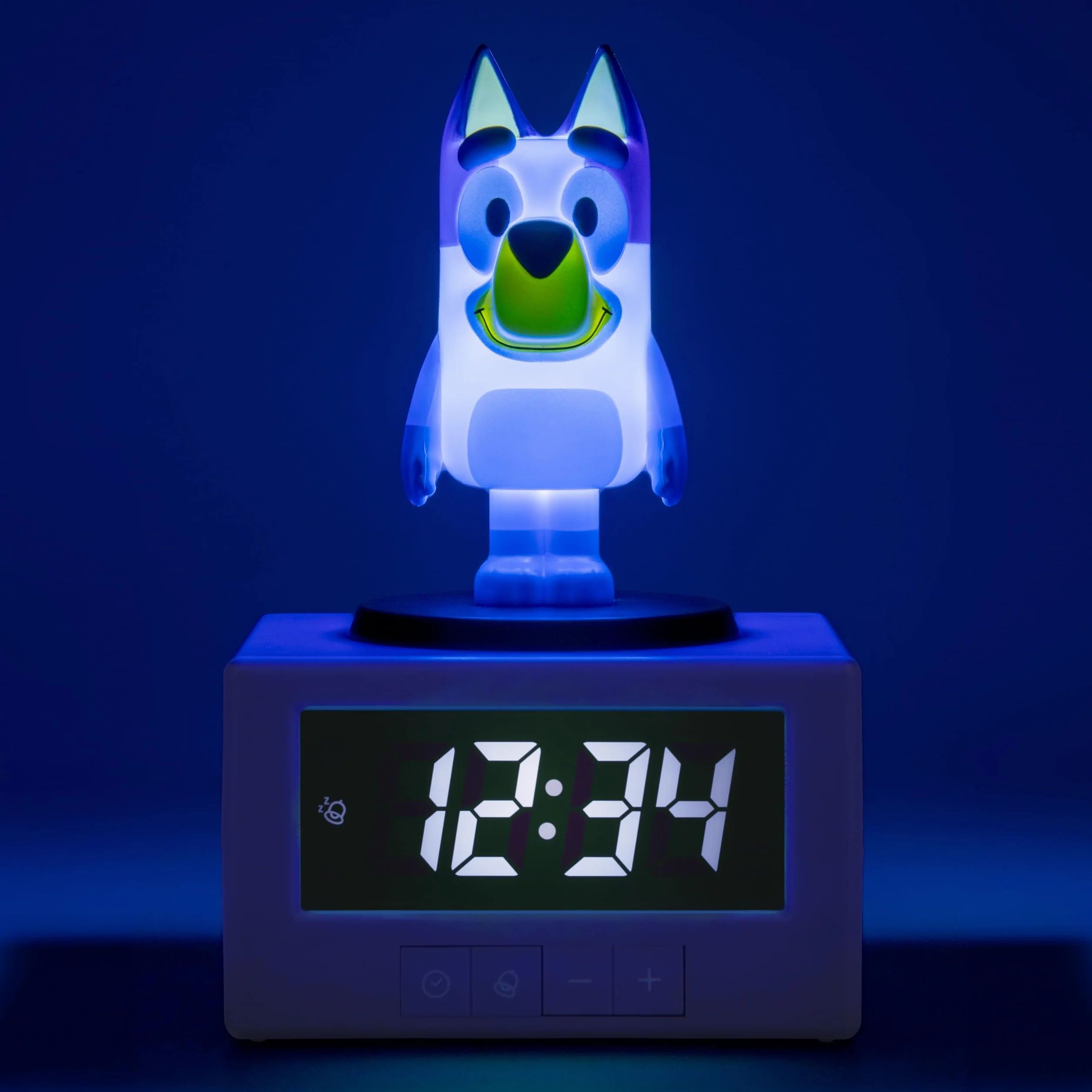 Paladone Réveil Numérique avec Veilleuse et Musique Bluey – Produit Officiel pour Enfants, Décoration de Chambre