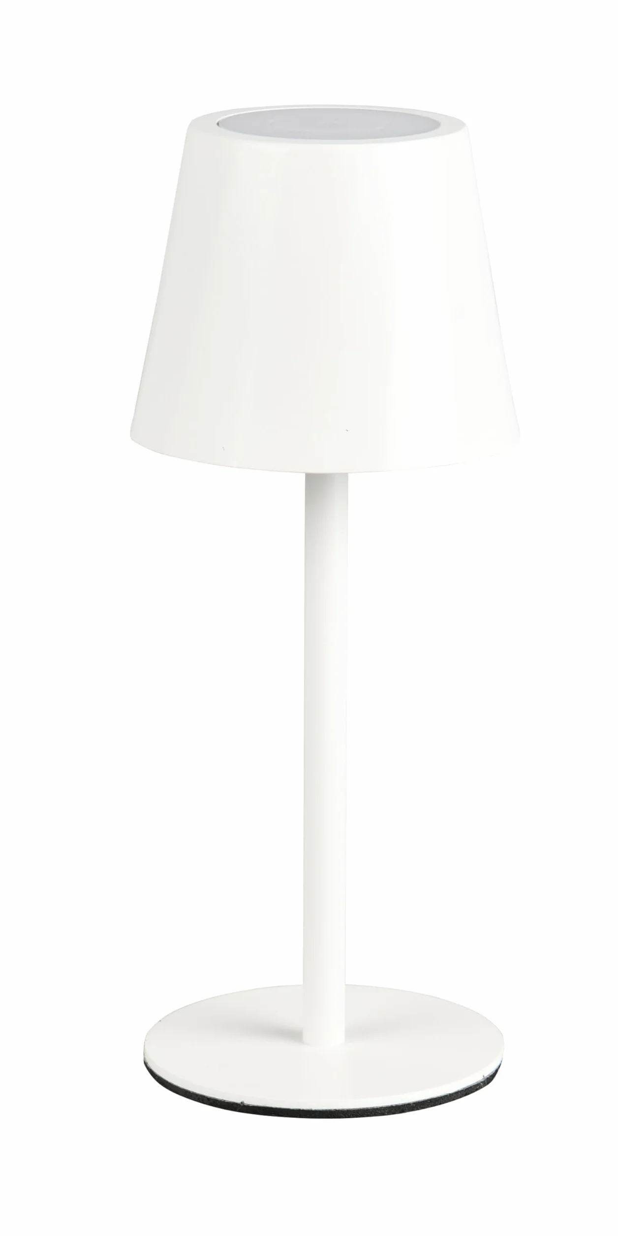 Reality Leuchten Diaz Lampe de table d'extérieur à 4 LED avec batterie métal blanc mat 1,6 W Couleur de la lumière réglable
