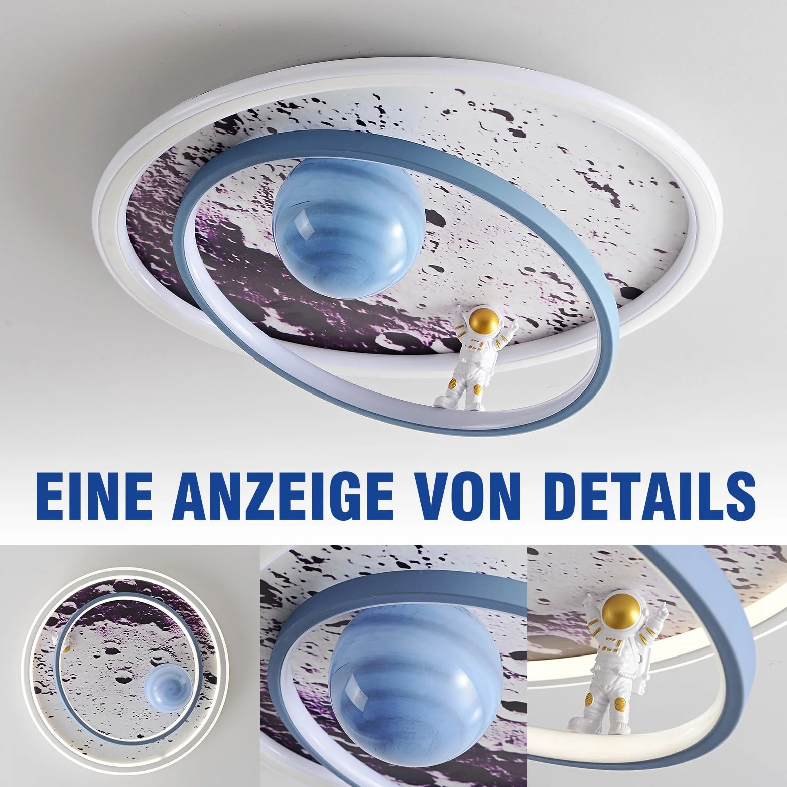 Plafonnier LED Enfant Astronaute Dimmable Lampe Chambre Créatif