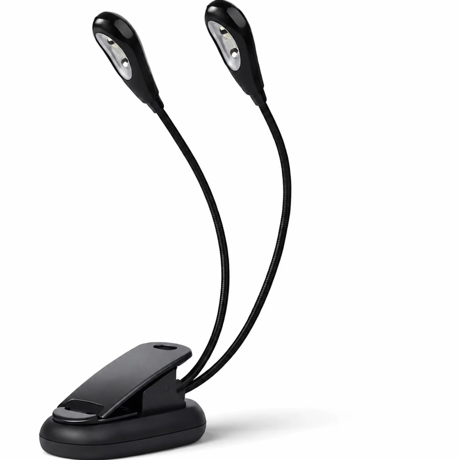 Pupitre Lampe LED à Clip Double Bras Réglable Câble USB 6 Perles pour Musique Lecture Nuit Lit