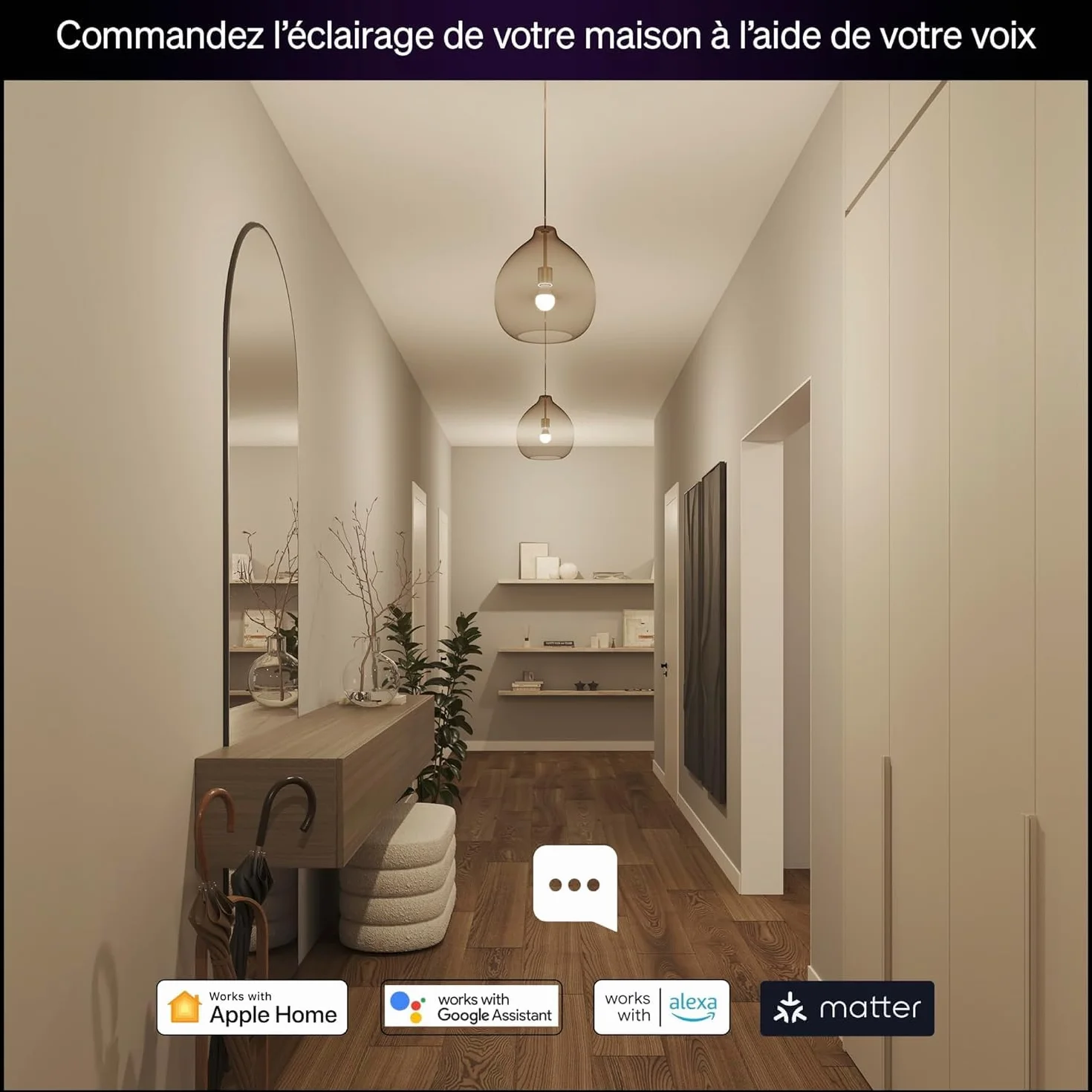 Philips Hue Essential Ampoule Connectée LED A60 E27 8W 2200-6500K 806lm White and Color Ambiance Pack de 4