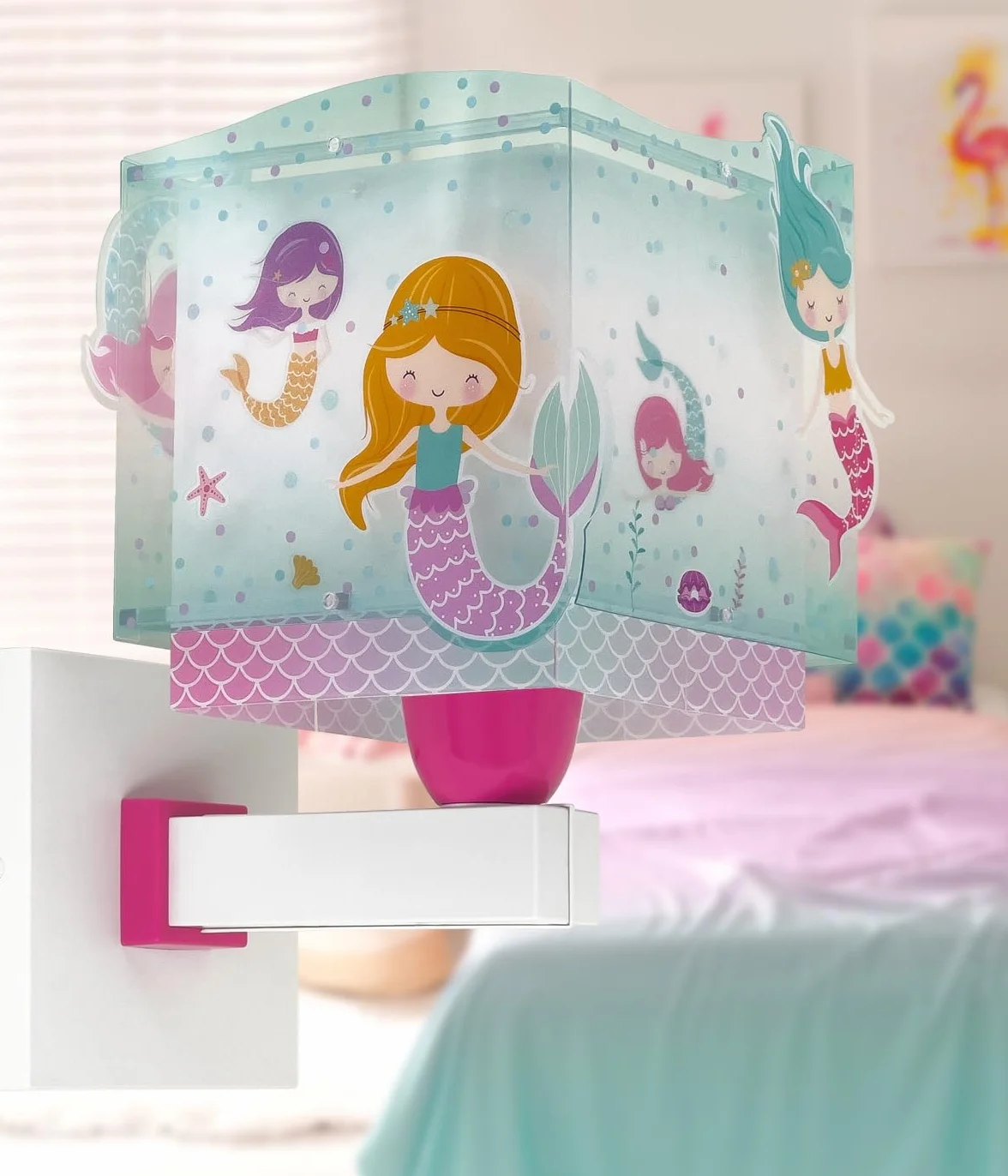 Dalber Applique murale Sirènes Mermaids E27 Lumière chambre enfant