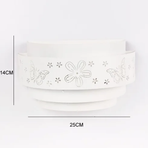 Applique murale enfants motifs fleurs papillons douille E27 40W