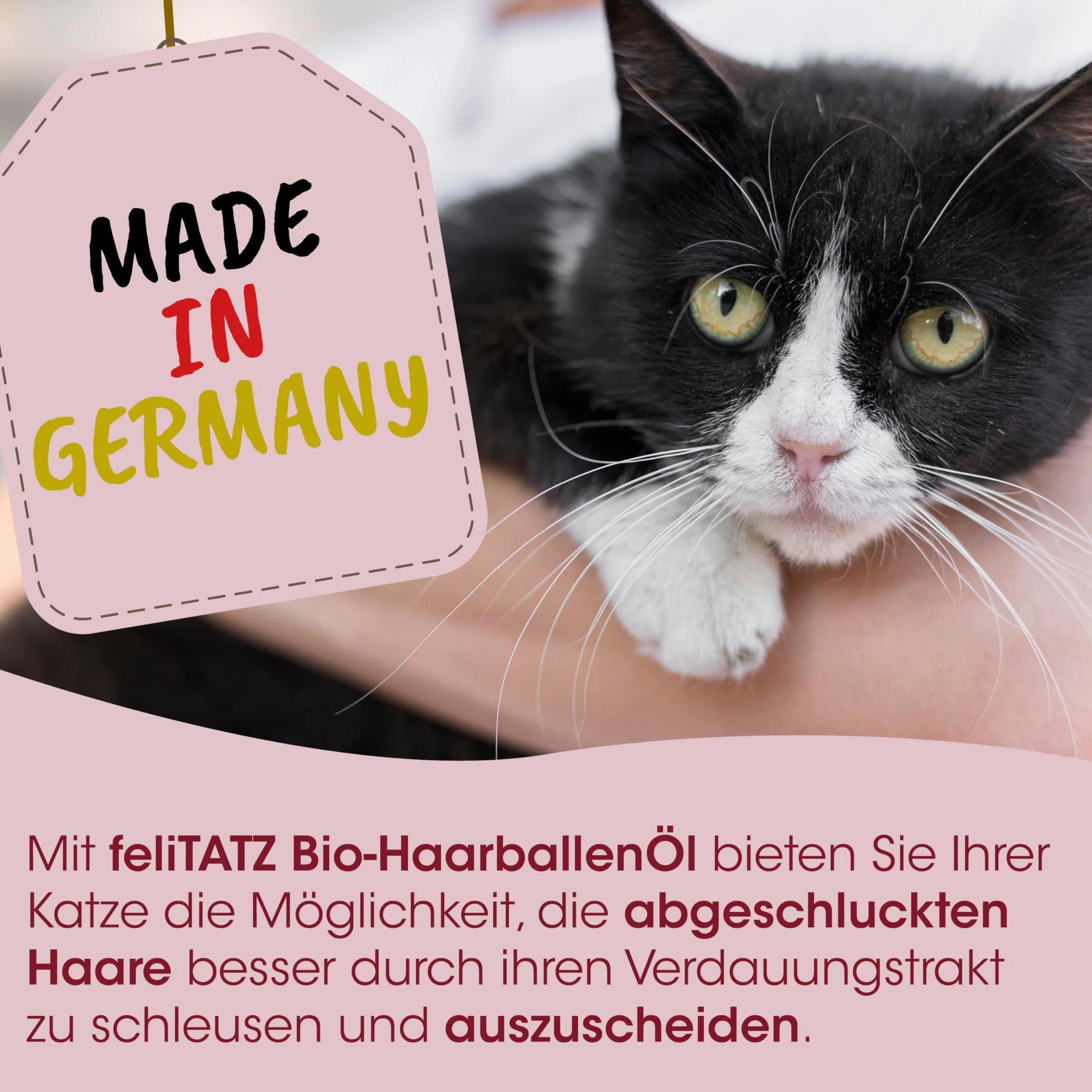 cdVet FeliTATZ Huile de Boules de Poils Bio pour Chat 50 ML
