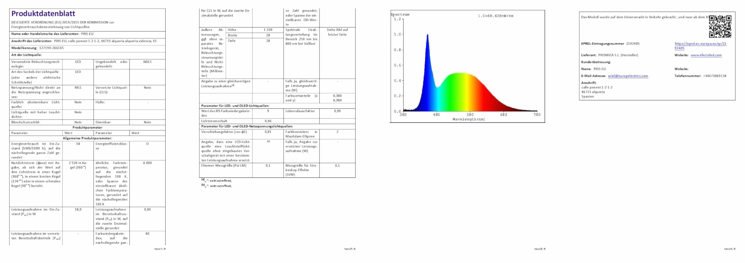 LEDKIA LIGHTING Réglette Étanche 120 cm IP65 18W 140lm/W 4000K Blanc neutre G13
