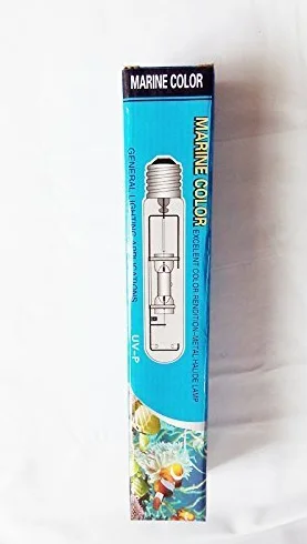 Ampoule HQI 400W 10000K E40 pour Aquarium Marin Récifal, Halogénures Métalliques