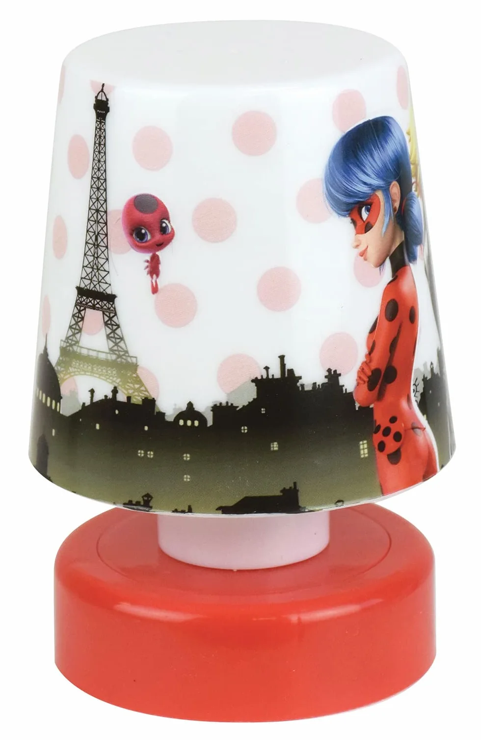 MIRACULOUS FUN HOUSE LADYBUG Veilleuse lampe poussoir H.11.5 x Ø 7.5 cm pour enfant