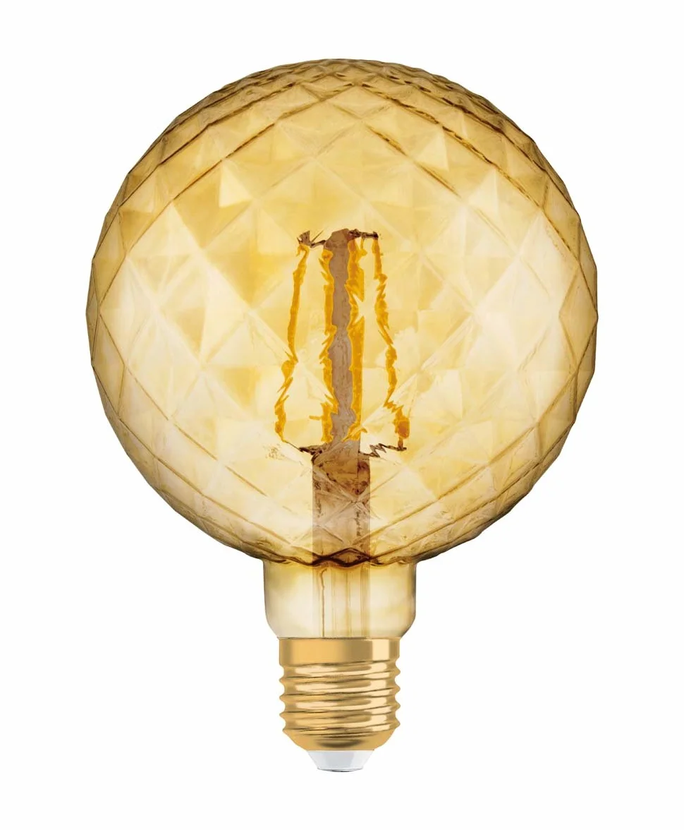 Osram Vintage Edition 1906 Ampoule LED à Filament E27 Globe Pinecone Ambrée 4.5W 2500K