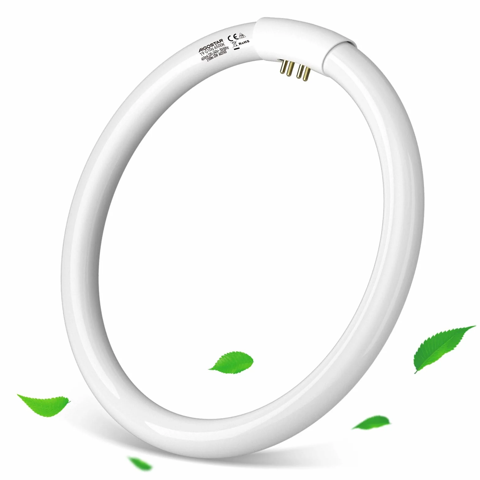 Aigostar Tube fluorescent circulaire T9 32W G10Q Blanc froid 6500K 2100 lumens CRI 80 30cm