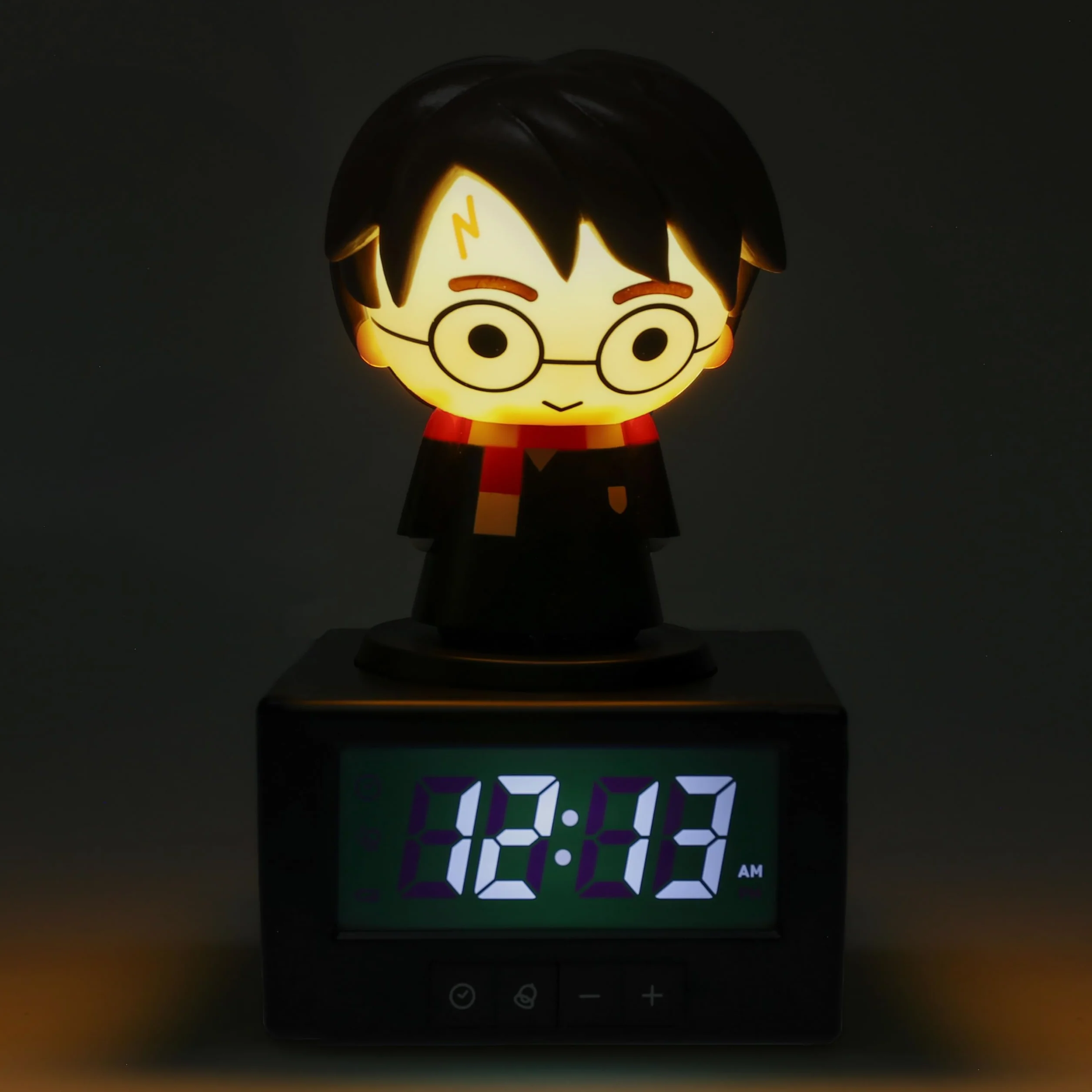 Paladone Réveil Digital Harry Potter Officiel Lampe d'Ambiance Lumière Nocturne Minuteur Décor Chambre Fans