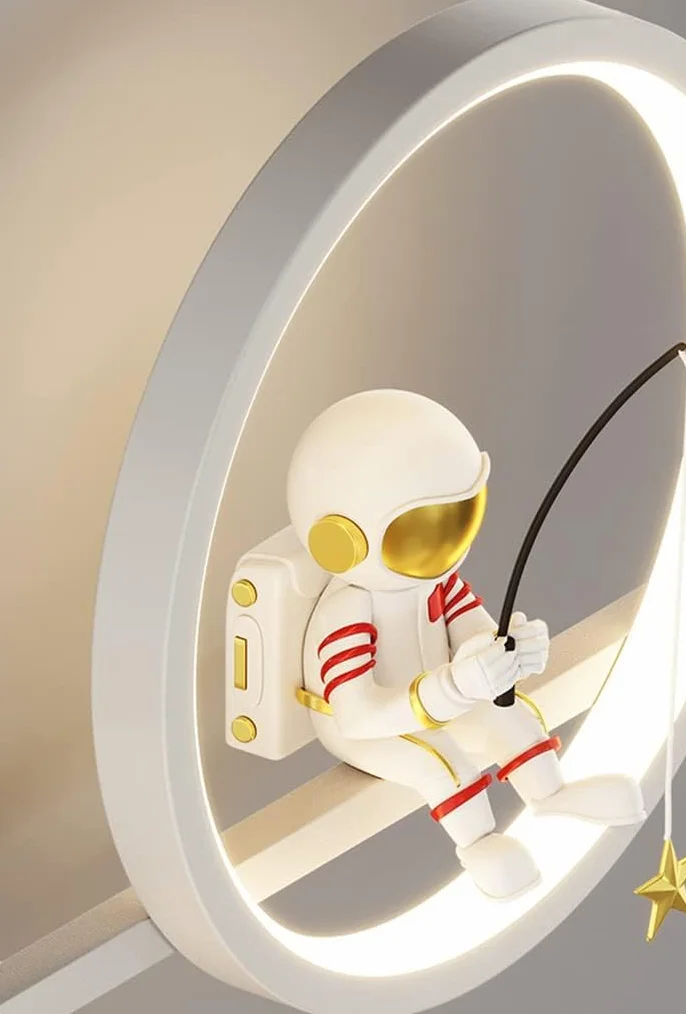 Applique Murale Enfant LED Moderne Lampe Murale Dimmable Astronaute 30W
