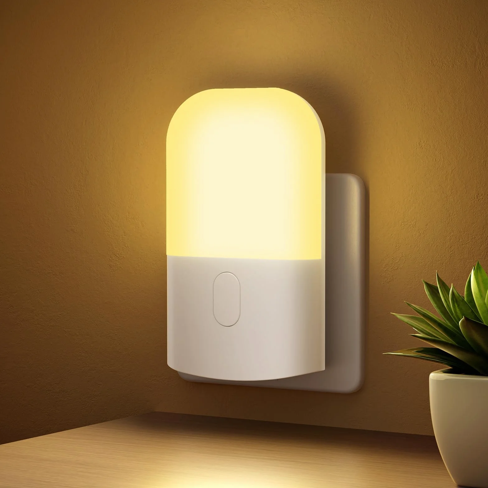 GRIFEMA GD101-1 Veilleuse Enfant Prise Électrique 3 Niveaux Réglage Luminosité Blanc Chaud