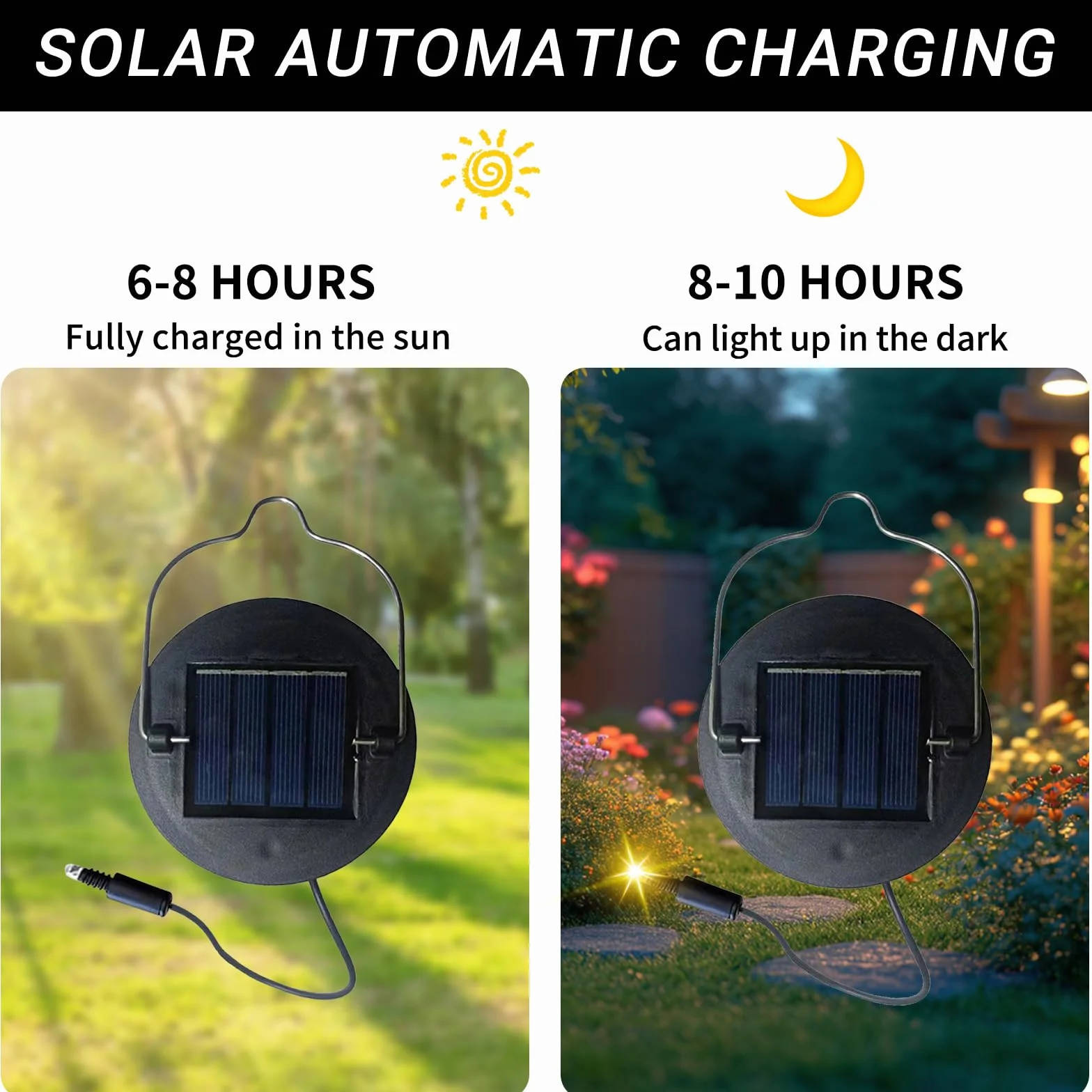 Lampes Solaires de Rechange 2 Pièces 8.5cm pour Lanterne Solaire