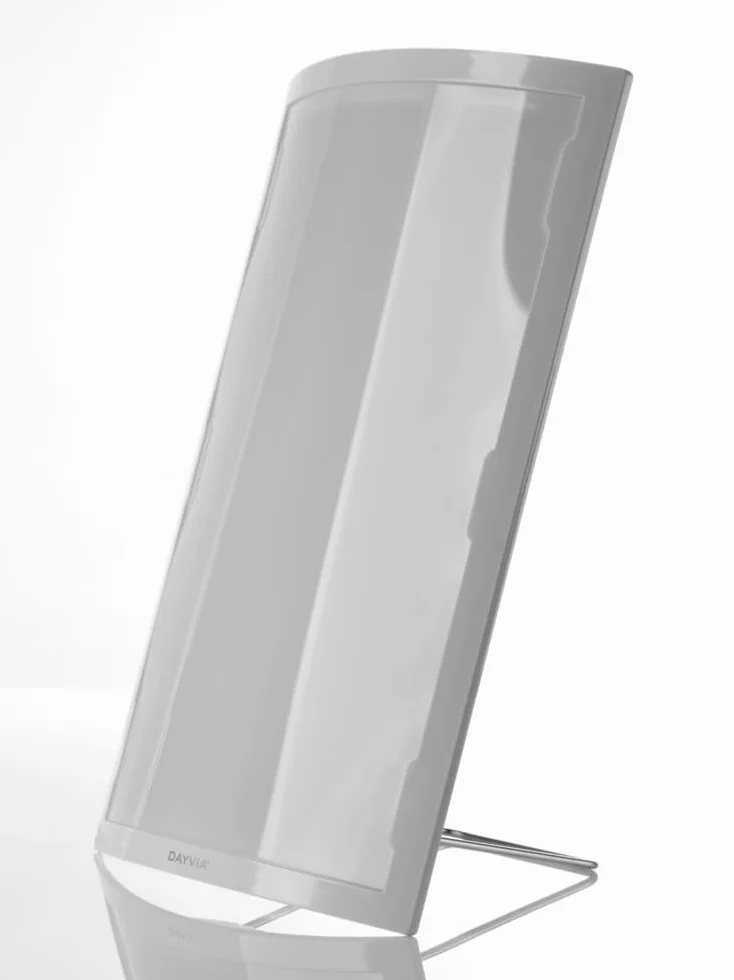 DAYVIA Lampe de Luminothérapie LED 072, 35x56x9cm, Blanc, CE Médical, Fabrication Française