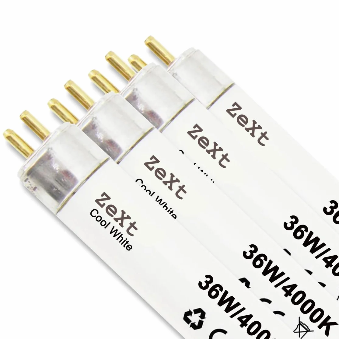 Tubes néon fluorescents 36 W 840 4000 K T8 120 cm Lot de 4
