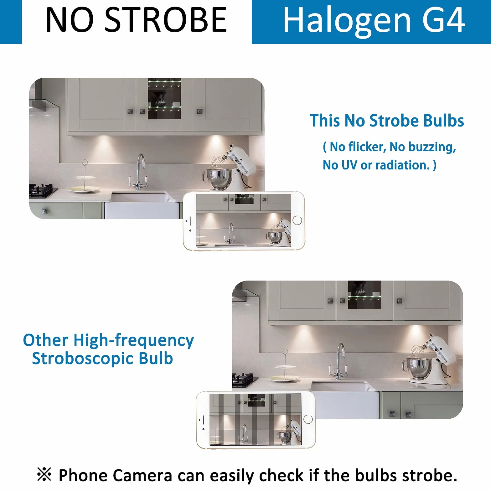 Ampoule Halogène G4 12V 20W Blanc Chaud Dimmable, Capsule G4, Lot de 10