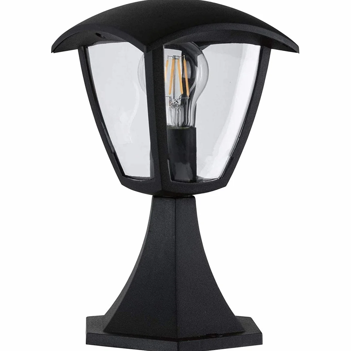 CGC Lighting Black Post Light Lantern Outdoor Garden Path Lamp