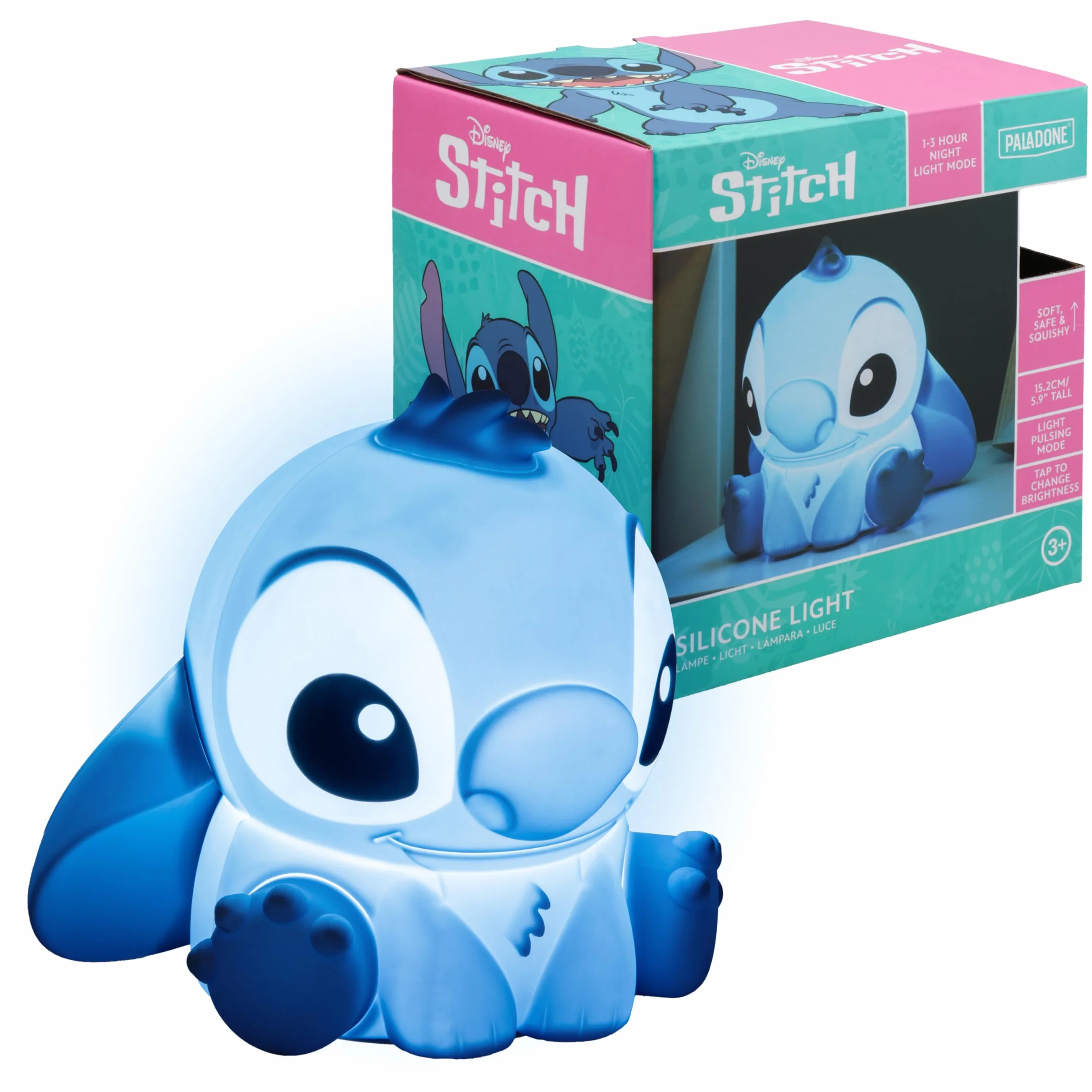 Disney Lampe Stitch Squishy Lampe de Bureau sur Pied Officielle Veilleuse Décoration Salle de Jeux Cadeau