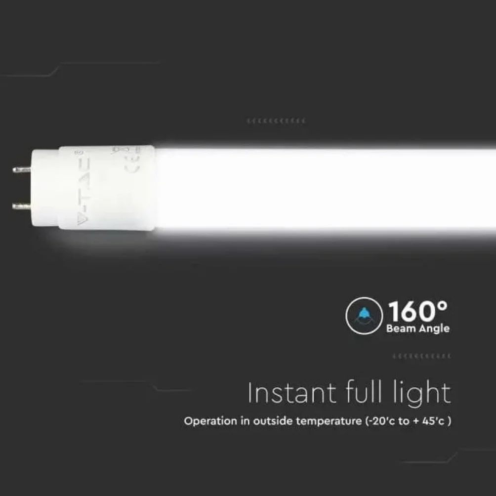 Lot de 10 tubes LED 120 cm 18 W 6400 K 1600 lm équivalent 36 W angle 160°