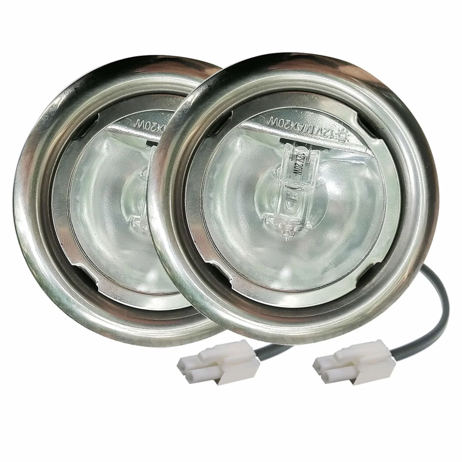 Ampoule halogène 12V AC 20W 1.97-2.56in pour hotte de cuisine avec connecteur EL