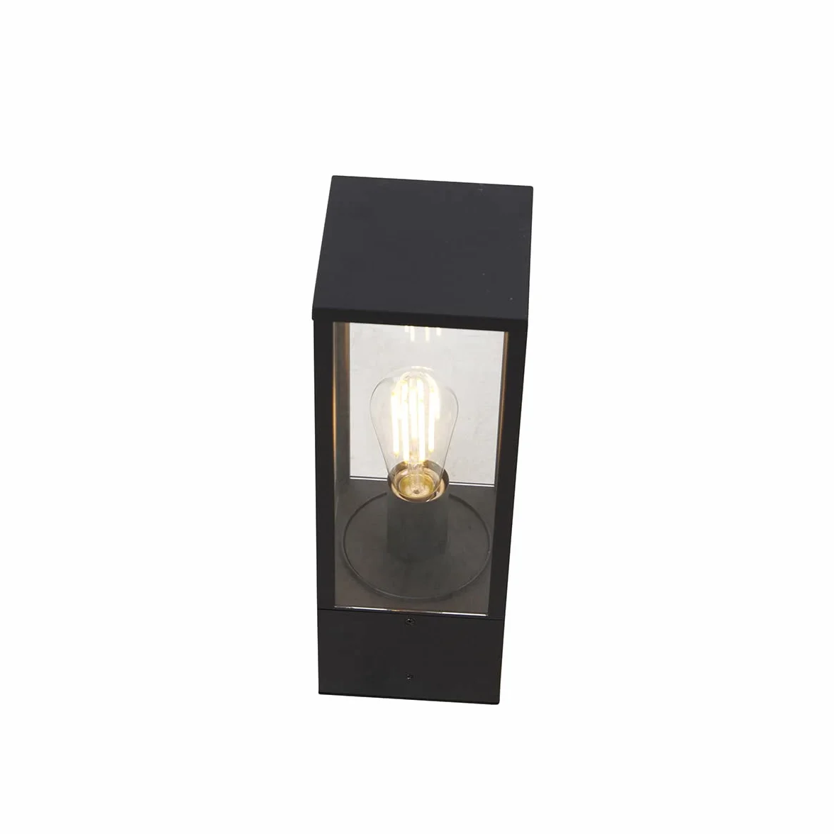 QAZQA Charlois Lampe sur pied extérieur 1 lumière L 14 cm Noir