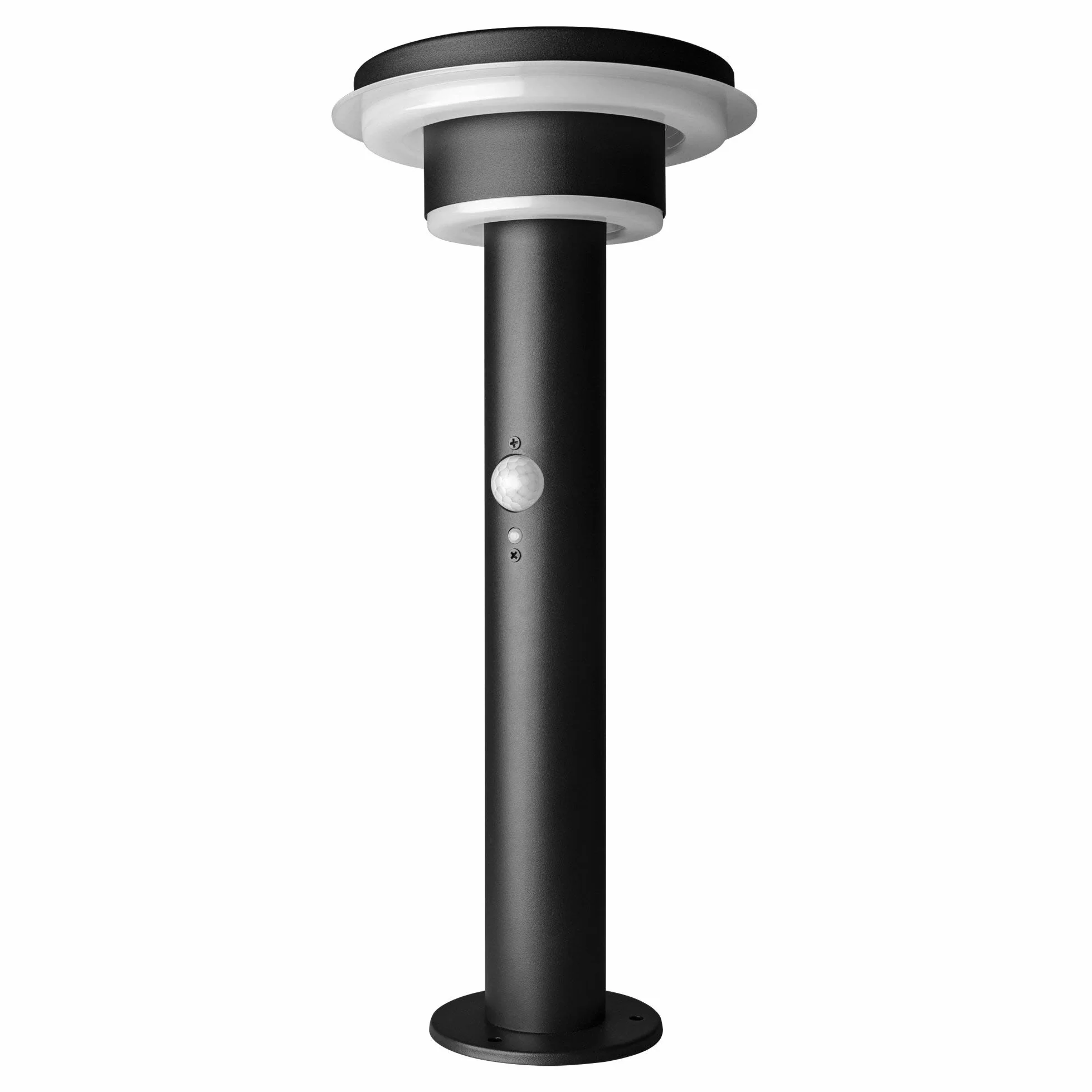 LEDVANCE Lampadaire solaire Endura Style, acier inoxydable, 6 W, noir