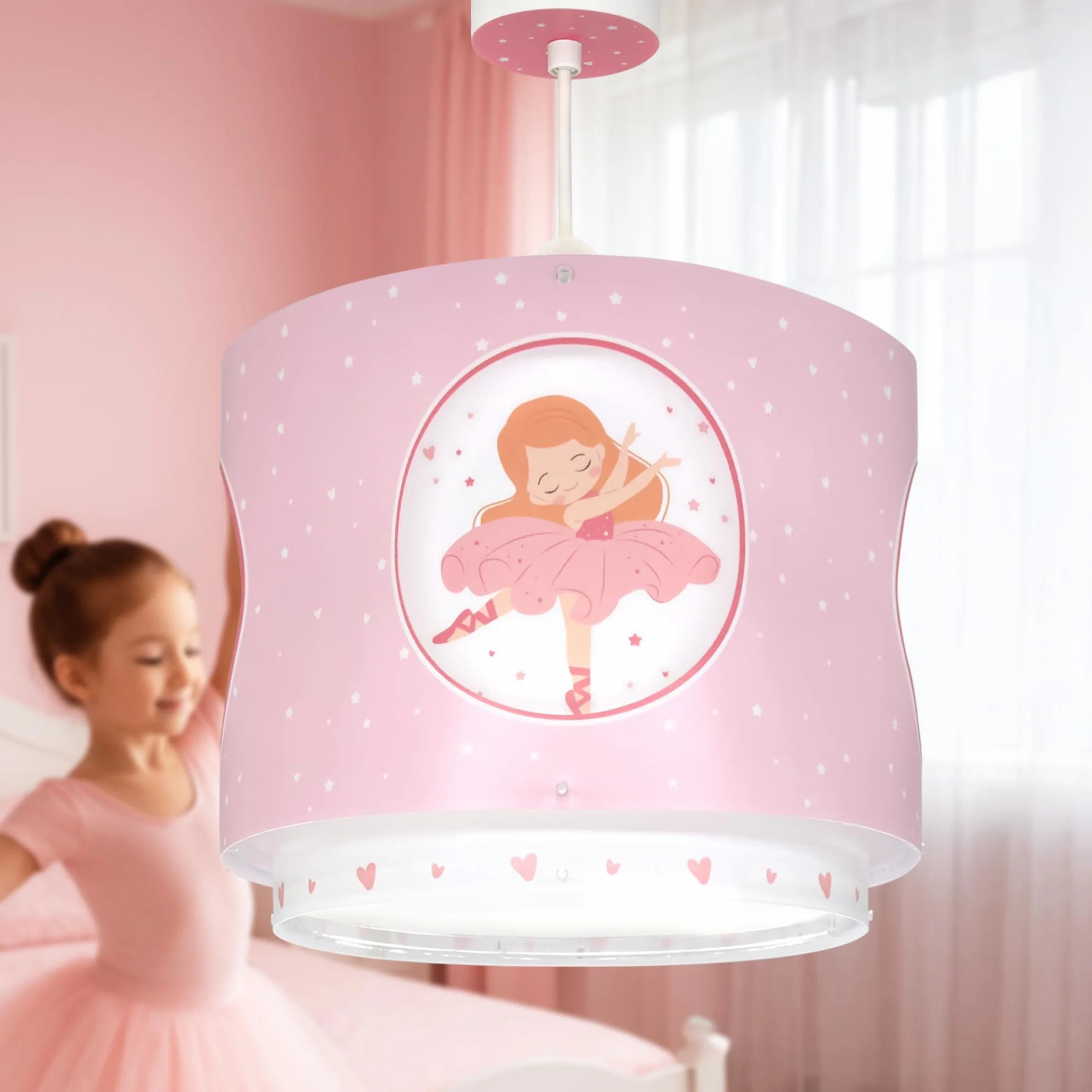 Dalber Lampe Suspension Plafonnier Enfants Ballerine E27
